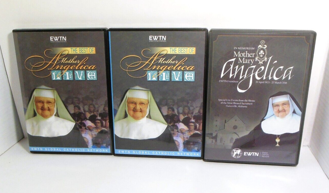 Mother Mary Angelica DVD LOT Best of Live 327 463 AND Memoriam Catholic EWTN