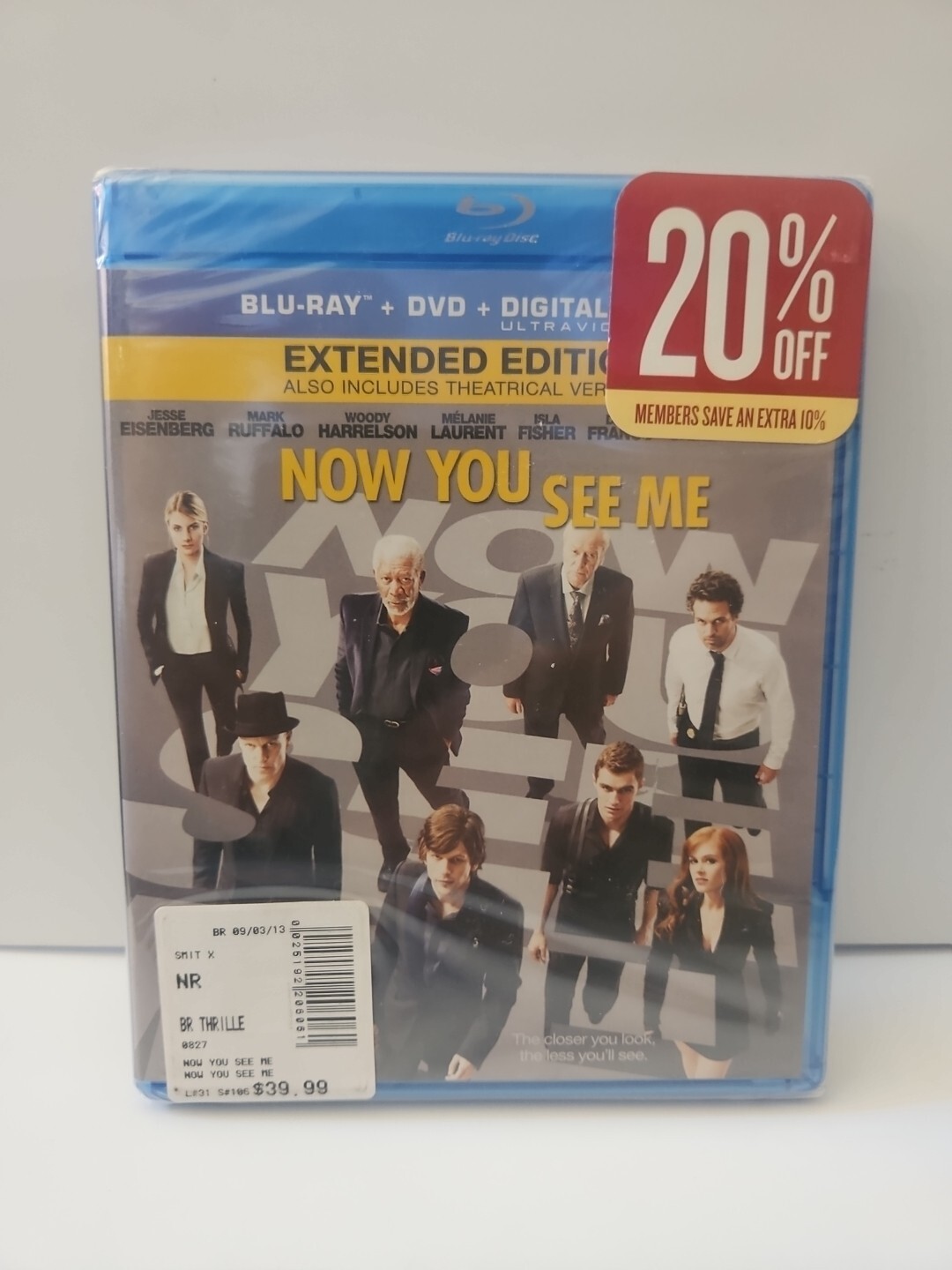 Now You See Me (Blu-ray, 2013) Brand New Jesse Eisenberg Mark Ruffalo