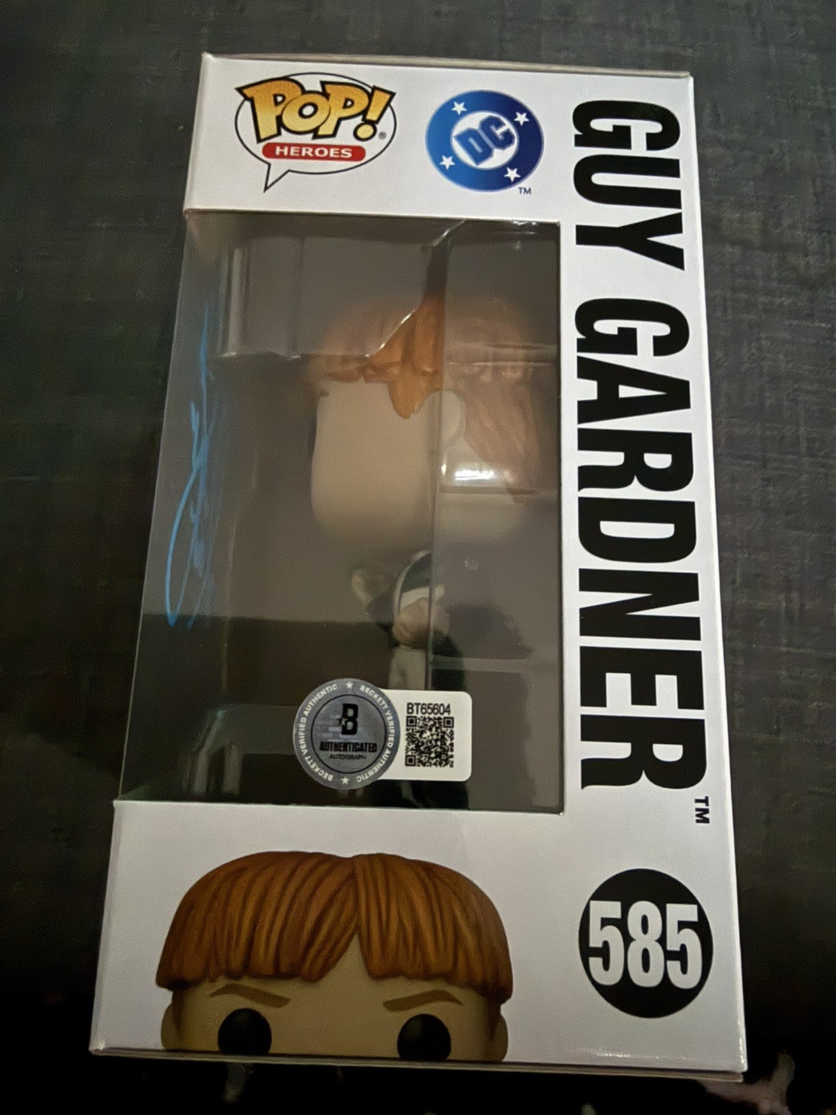 Nathan Fillion signed “Guy Gardner” Funko #585 (Superman) – Beckett COA