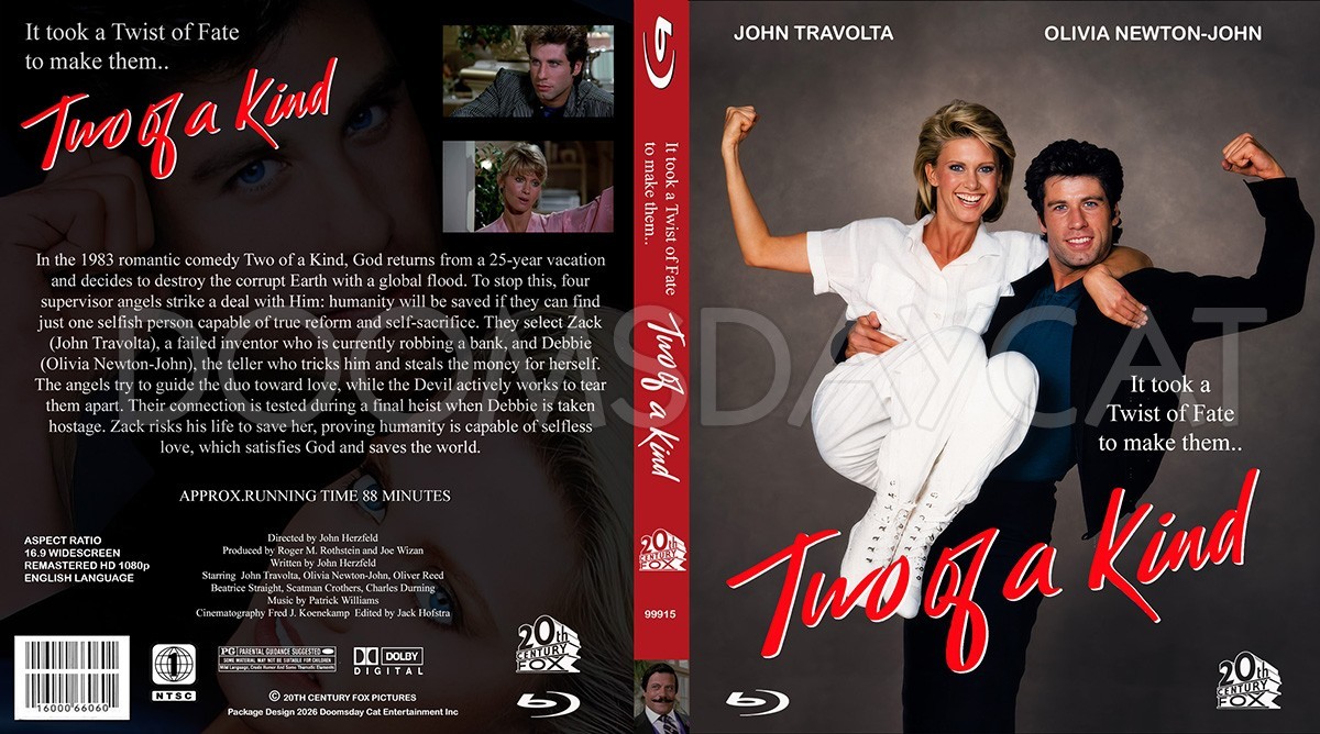 Two of a Kind 1983 Blu-Ray Remaster, Upscale + Bonus Features John Travolta