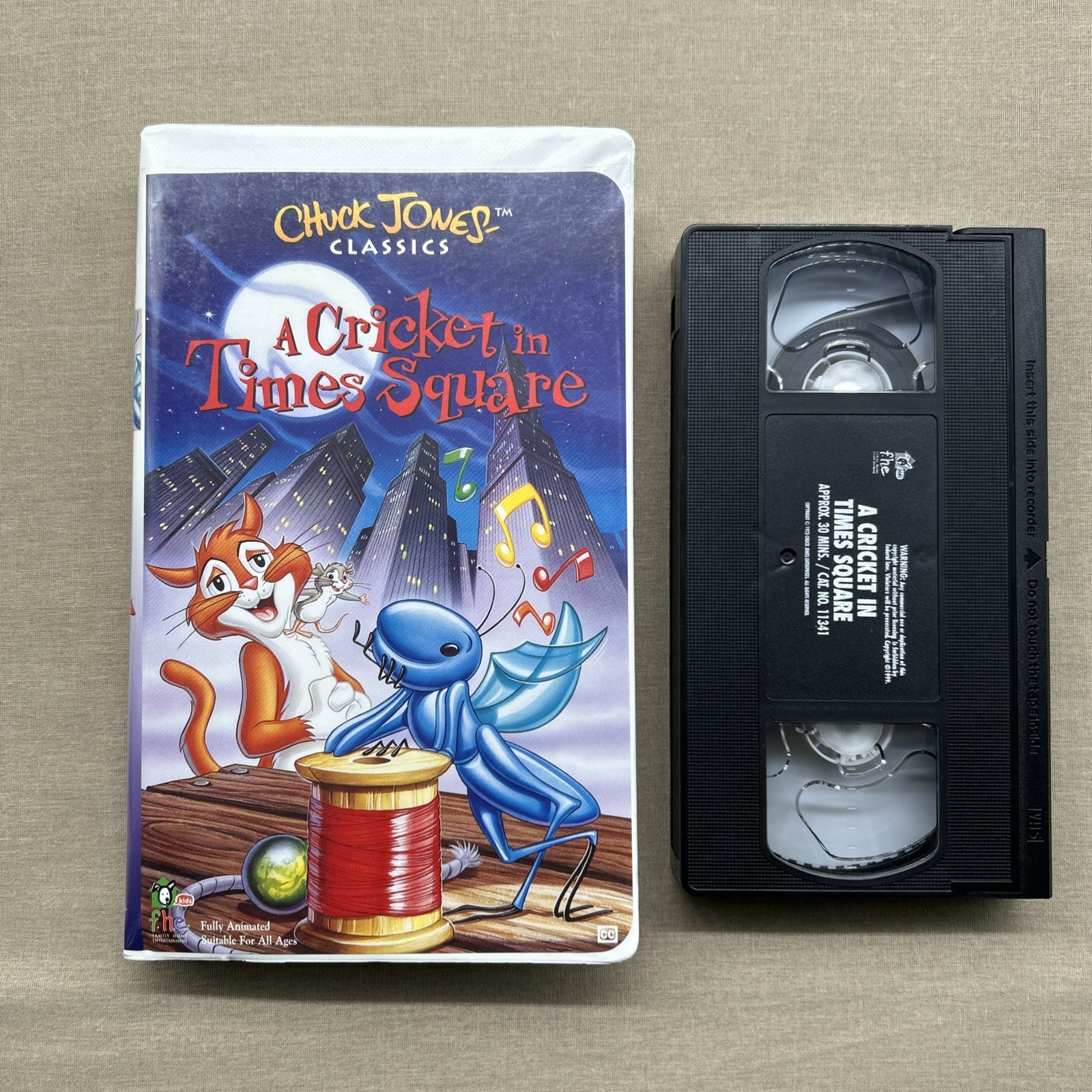 Cricket in Times Square (VHS 1973) George Selden Chuck Jones Animation Mel Blanc