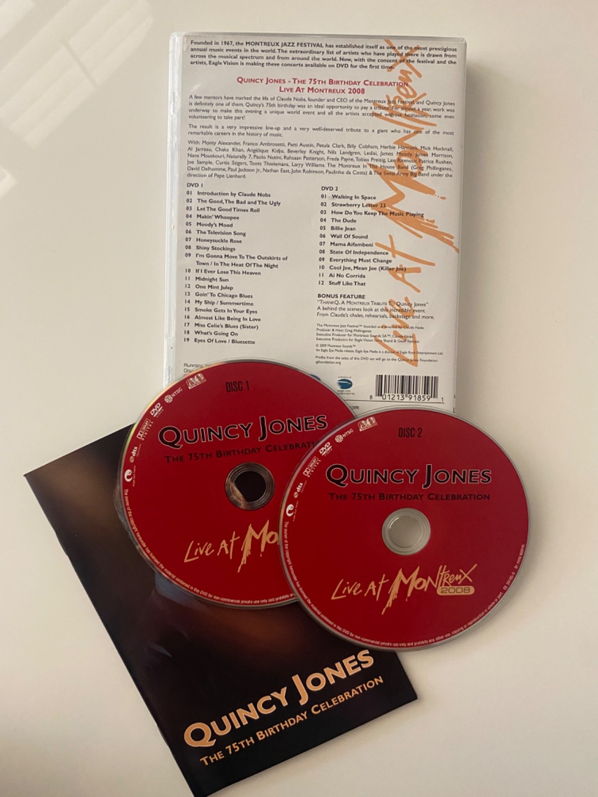 Quincy Jones 75th Birthday Celebration Live At Montreux DVD Excellent Condition