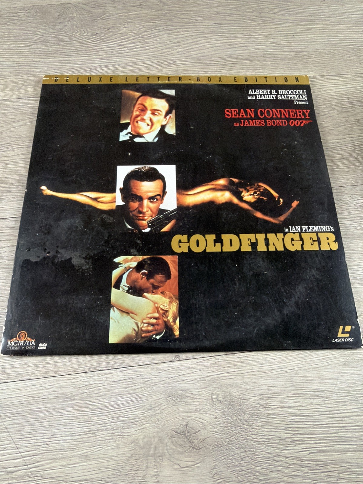 Lot of 5 James Bond Laserdisc Movies Goldfinger, Dr. No, Thunderball Etc