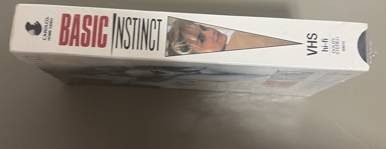 Basic Instinct (VHS 1992) New Thriller Michael Douglas, Sharon Stone, Free Ship
