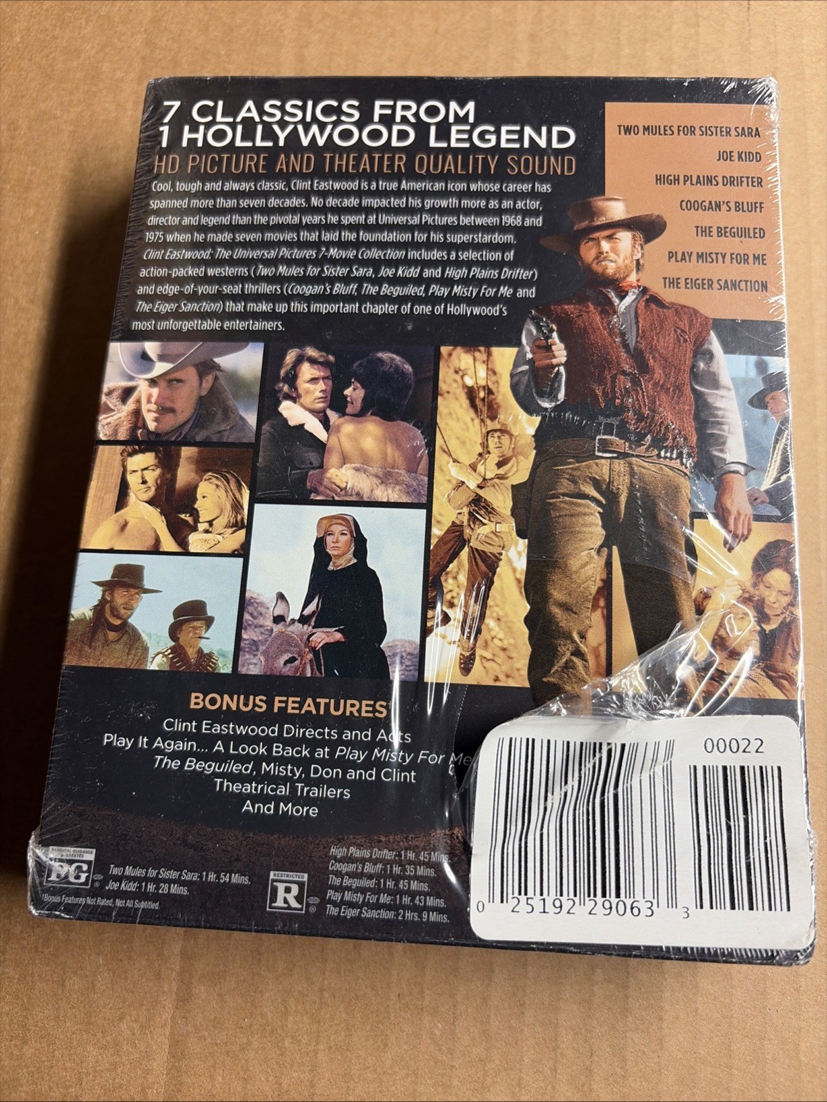 Clint Eastwood The Universal Pictures 7 Movie Collection – Blu Ray