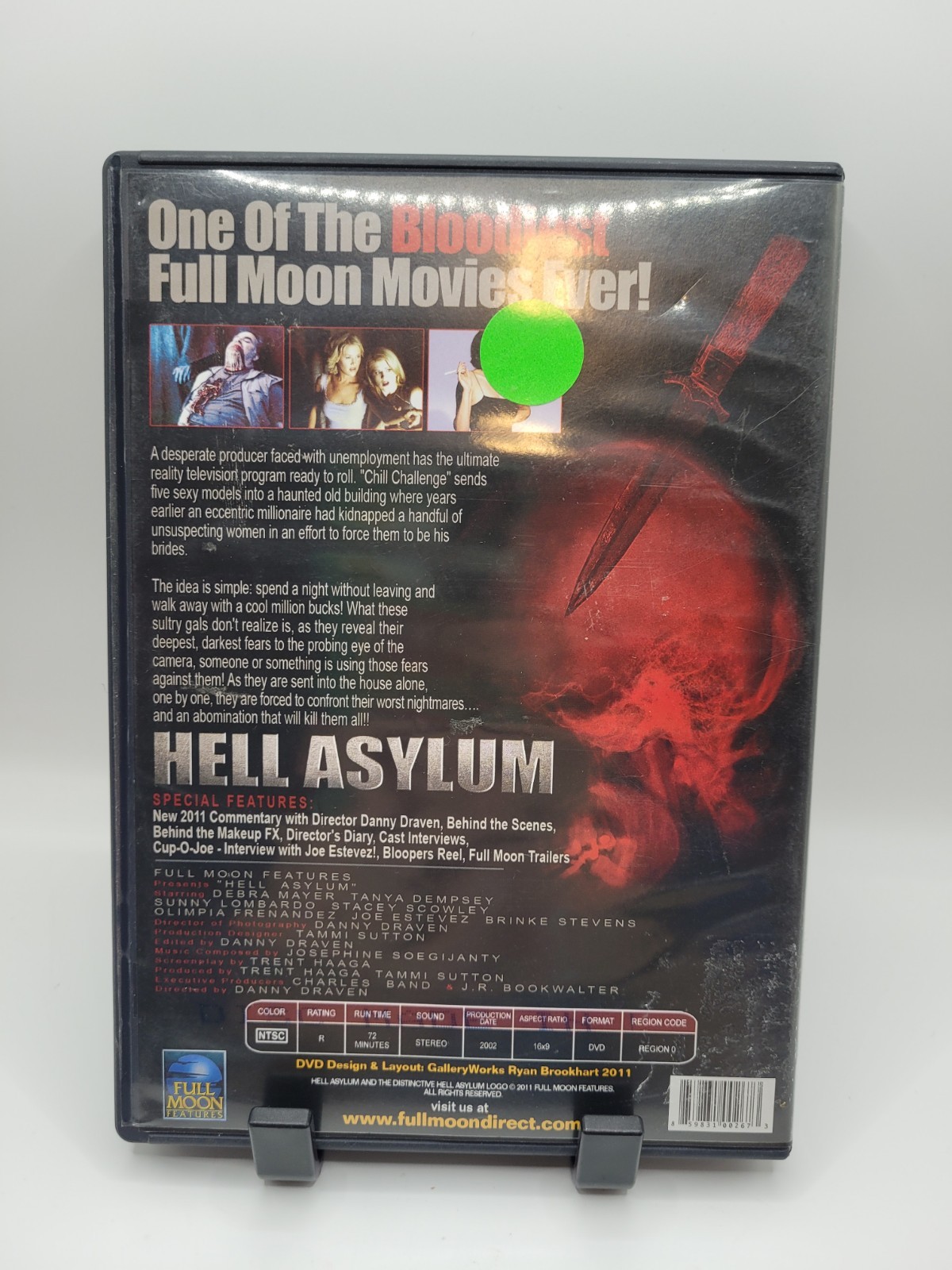 Hell Asylum DVD Tanya Dempsey Stacey Scowley Debra Mayer Full Moon Bloody Horror