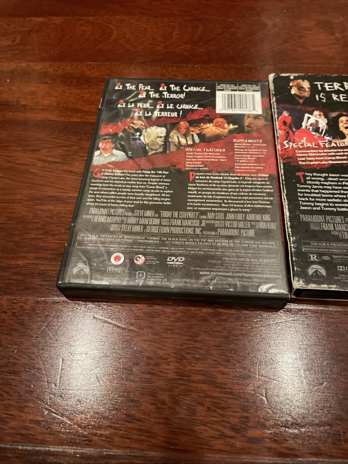 Friday the 13th DVD Lot Of 7 Some Deluxe Editions w/ Lenticular Sleeves See Desc