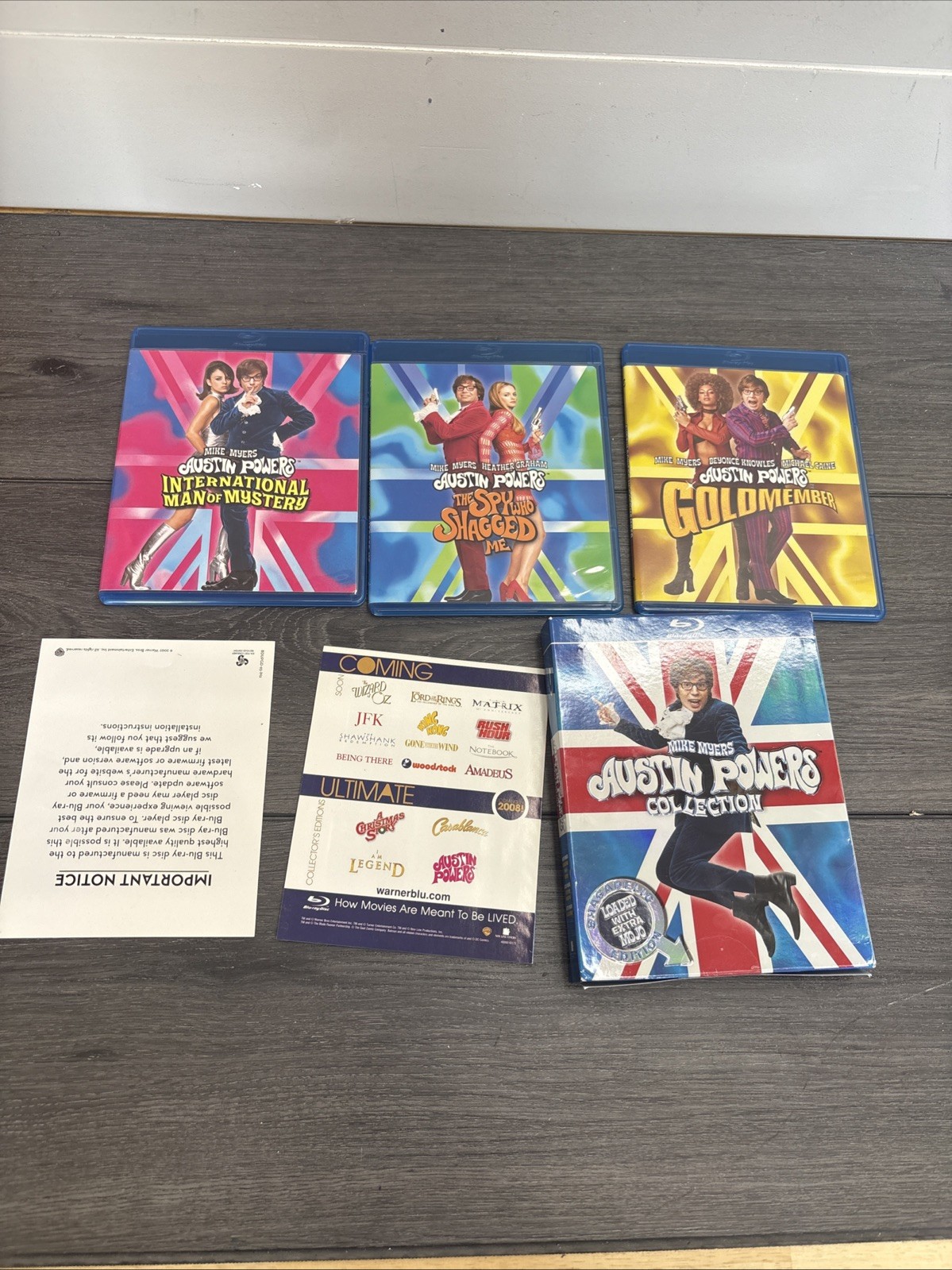 Austin Powers Collection – Shagadelic Edition Loaded w/ Extra Mojo Blu-ray MINT