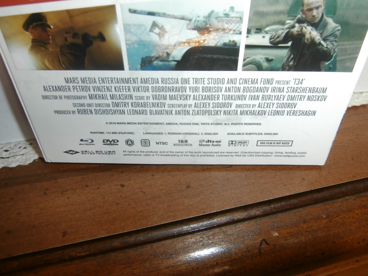 T-34 & BLOOD & GOLD BLU-RAY WW II GORY/BLOODY COMBAT ACTION-PACKED THRILLERS