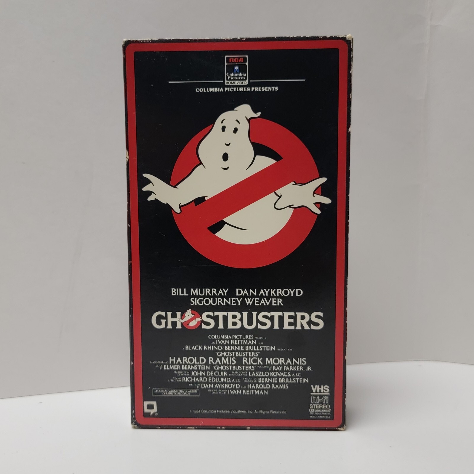 Ghostbusters First Print 1985 VHS, Full Slipcover, Proof Tag, RCA Columbia, VG+