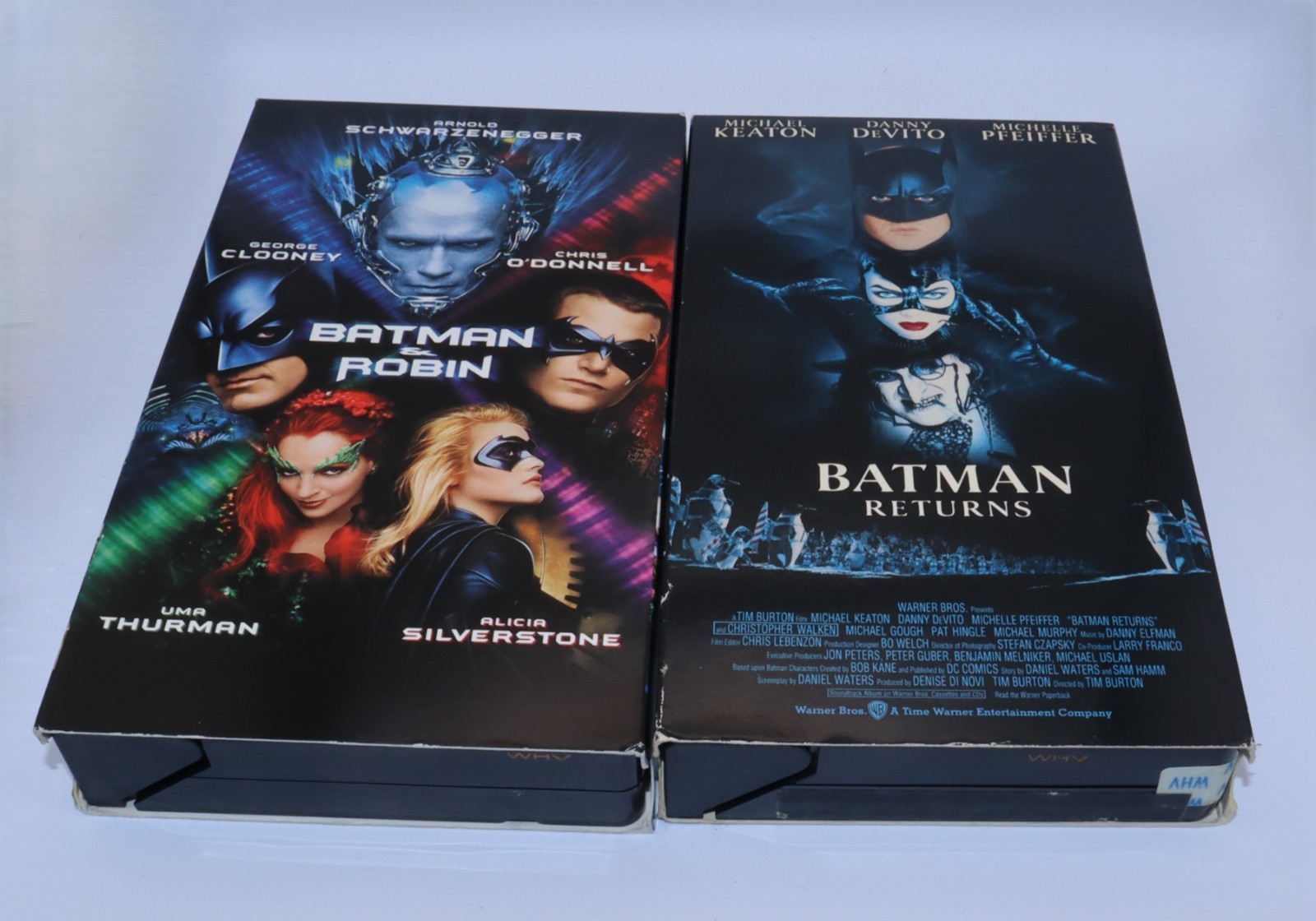 Vintage Batman VHS Lot 4 Movie Set (Batman, Returns, Forever, Batman & Robin)