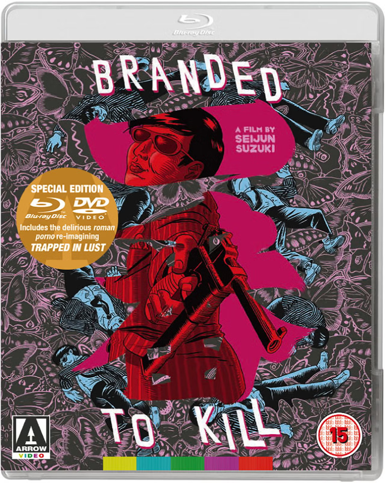 Branded To Kill + Trapped in Lust Arrow UK Region B/2 Blu-ray+DVD with Booklet