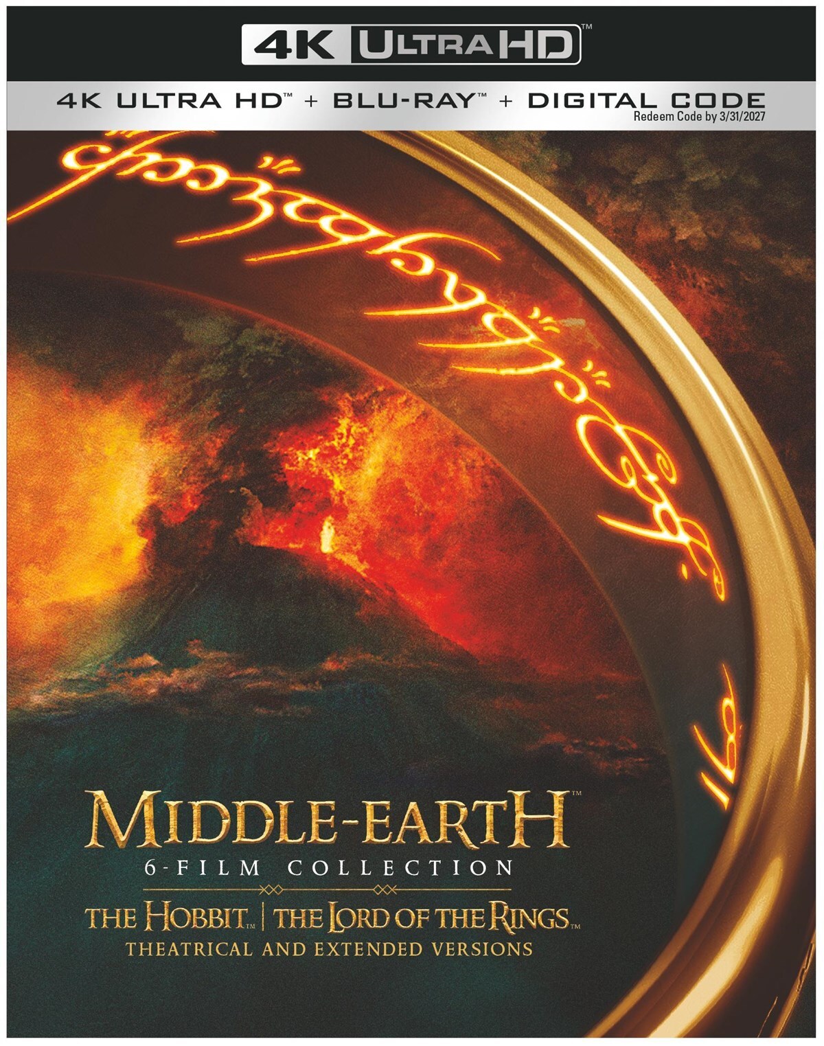 Middle-Earth 6-Film Collection 4K UHD Blu-ray NEW