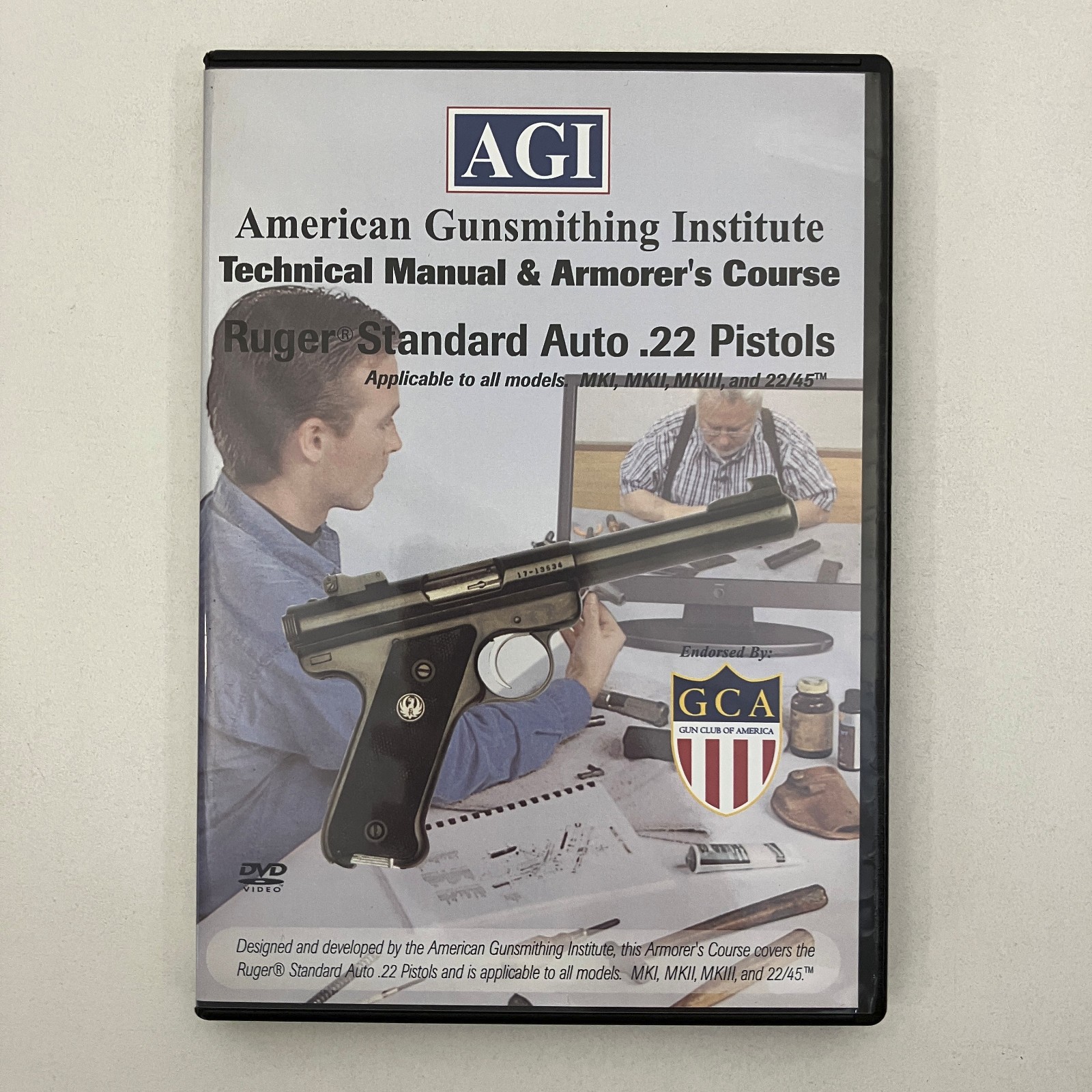 Technical Manual Armorers Course Ruger Standard Auto .22 Pistols AGI 2015 DVD