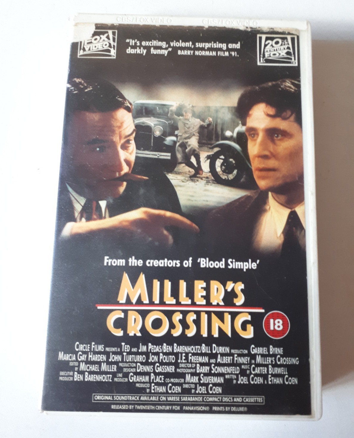 miller’s crossing 1990 coen ethan joel ex-rental big box VHS video UK pal