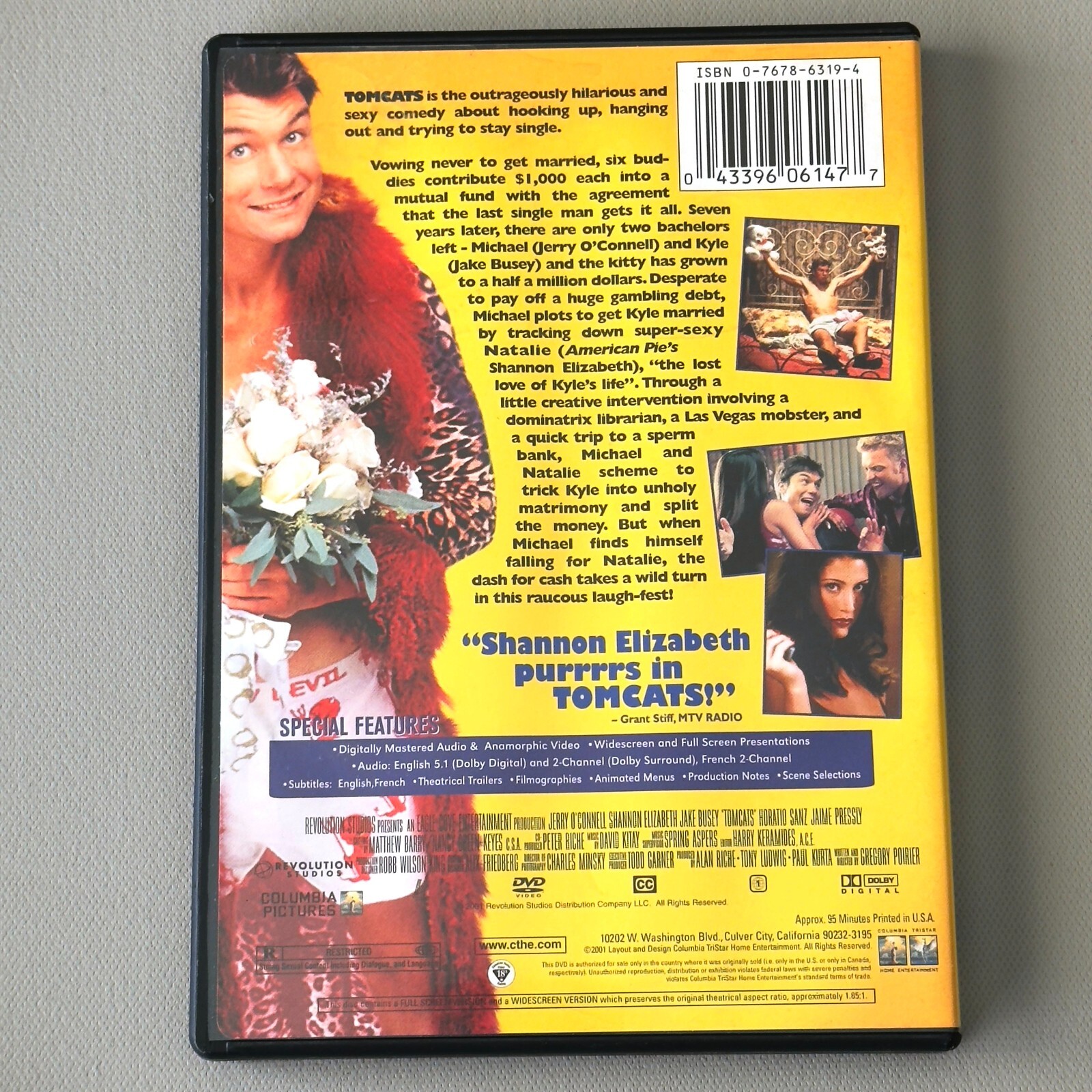 Tomcats DVD 2001 movie Jerry O’Connell Shannon Elizabeth comedy film – SAC
