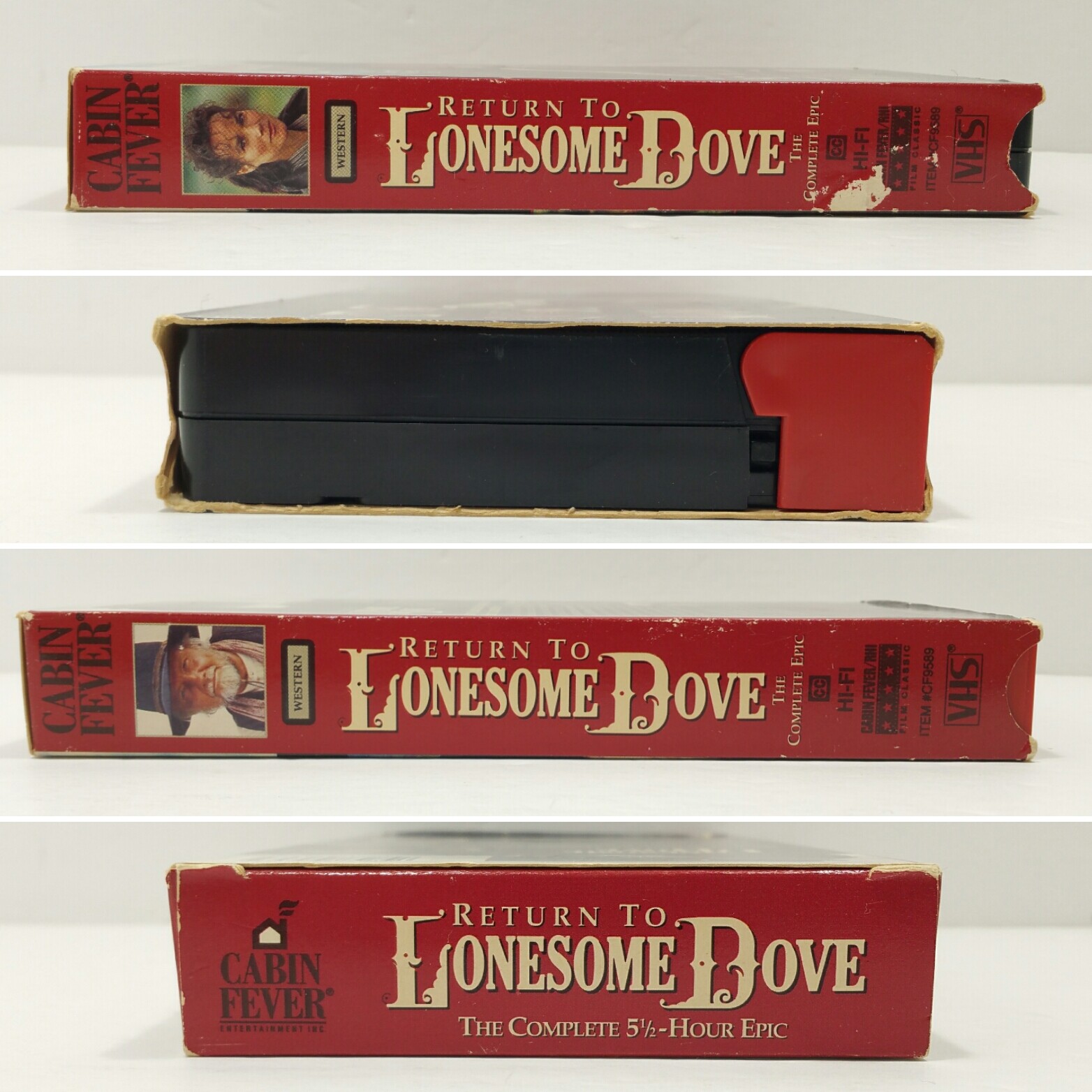 Return to Lonesome Dove (VHS, 1993) The Complete 5 1/2 Hour Epic TESTED WORKS