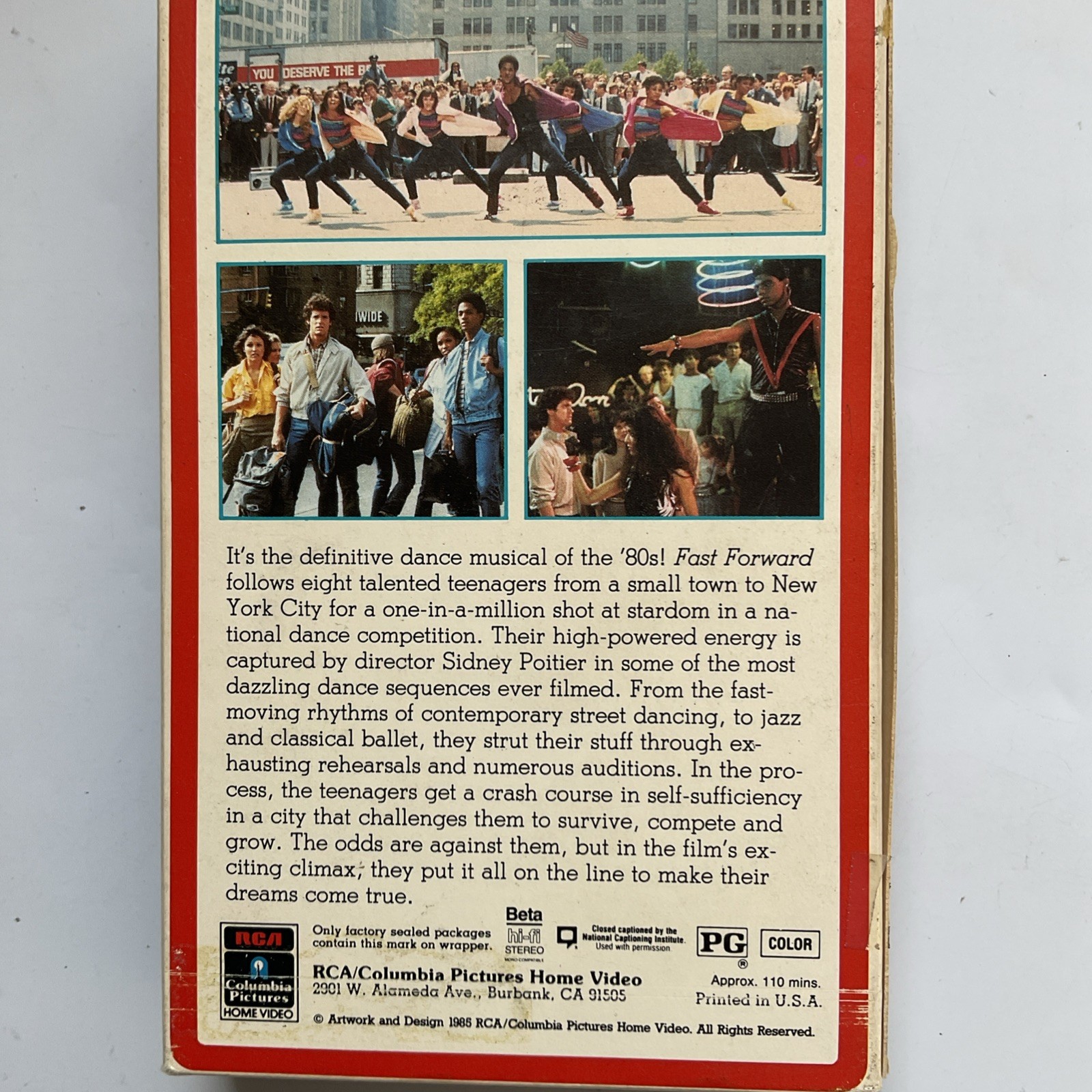 Fast Forward – Sidney Poitier Quincy Jones Betamax Beta Tape