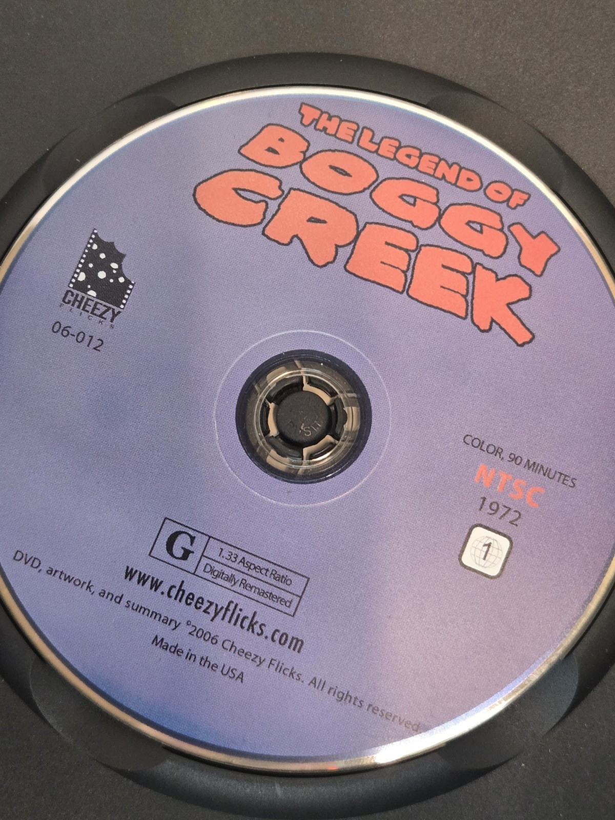 The Legend of Boggy Creek 1972 (DVD, 2006) Cheezy Flicks Tested & Working