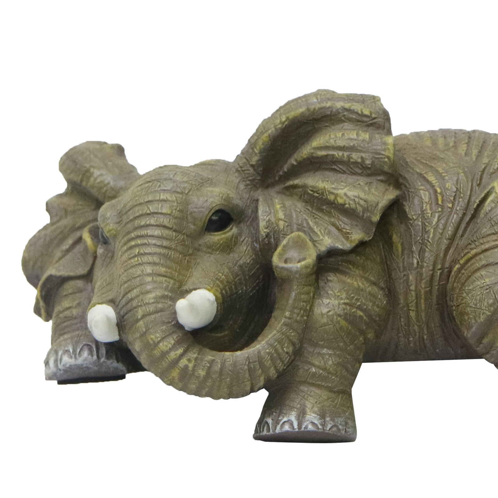 Nature’s Mark Elephant Shelf Sitter Resin Statue Figurine Home Stone