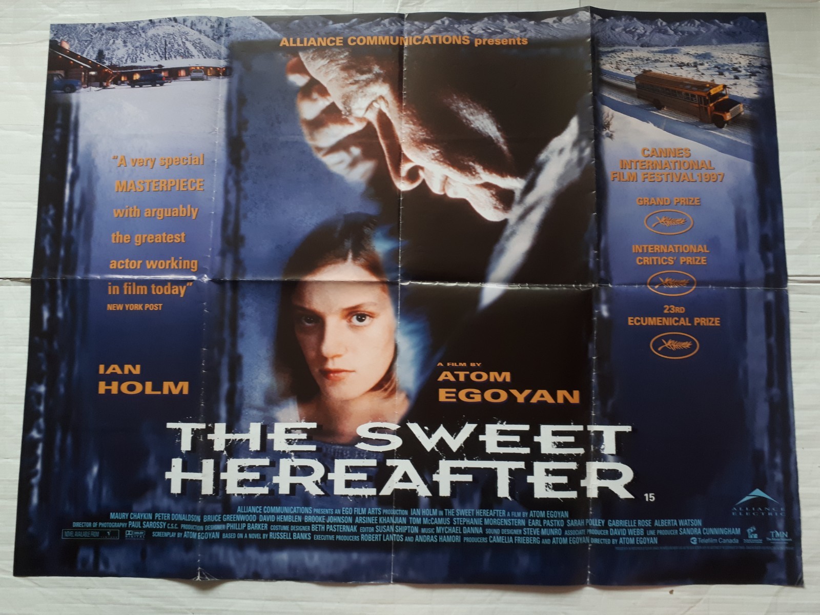 sweet hereafter 1997 ORIGINAL Poster UK Quad 30×40″ 1990s Ian Holm Sarah Polley