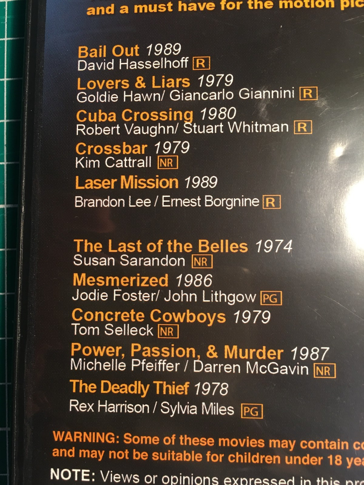 Multiple DVD movies , 4 Film Favorites, Double & Triple Features you pick