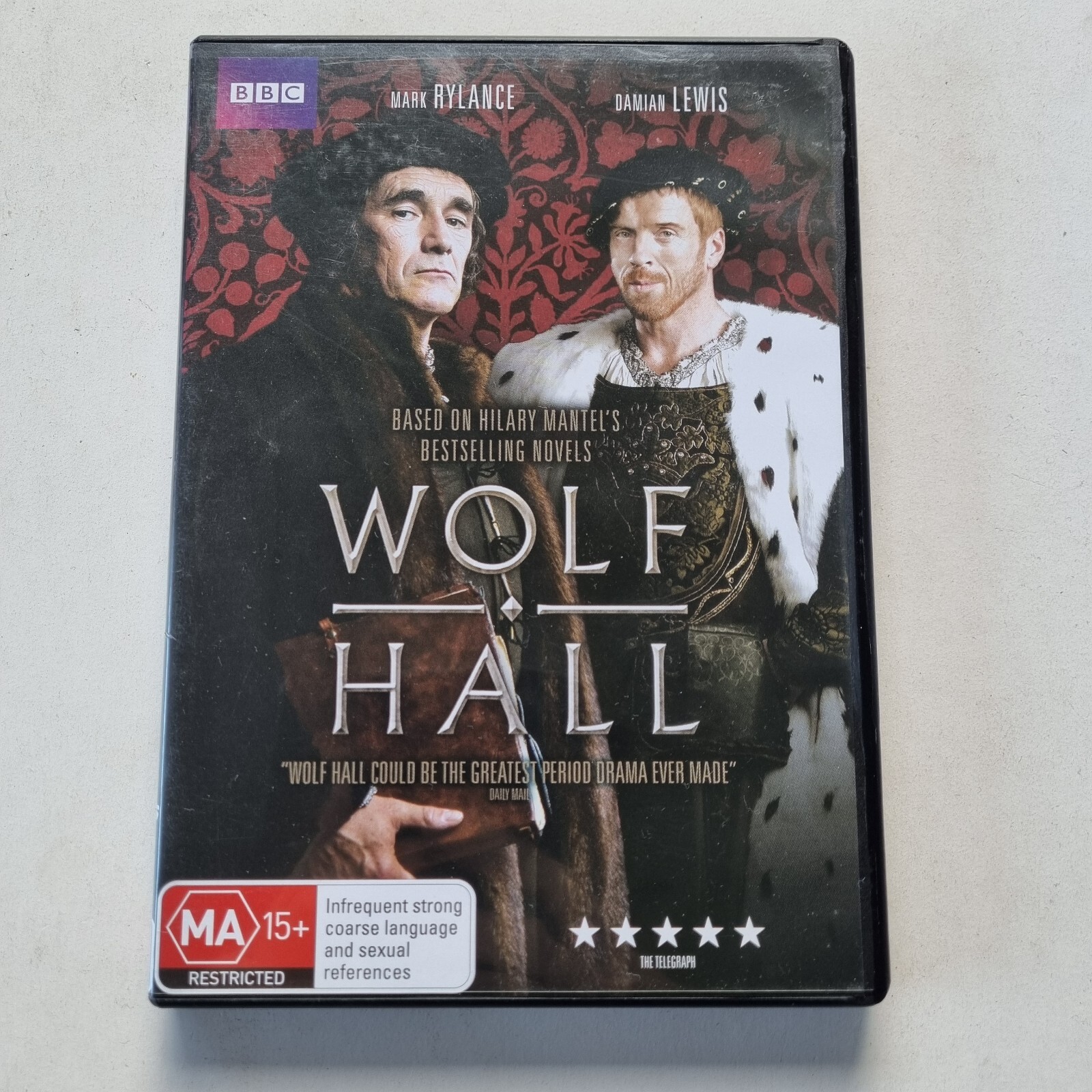 Wolf Hall (DVD, 2015, 2-Disc) PAL Region 4 (BBC) Mark Rylance, Damian Lewis [VG]