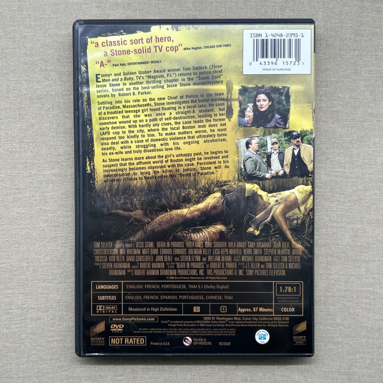 Jesse Stone: Death In Paradise (DVD 2006) Crime Drama Tom Selleck Viola Davis +