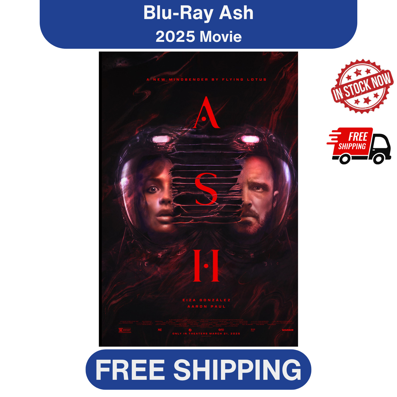 Ash (2025) Blu-Ray Brand New Free Shipping 1080p Full HD Region Free