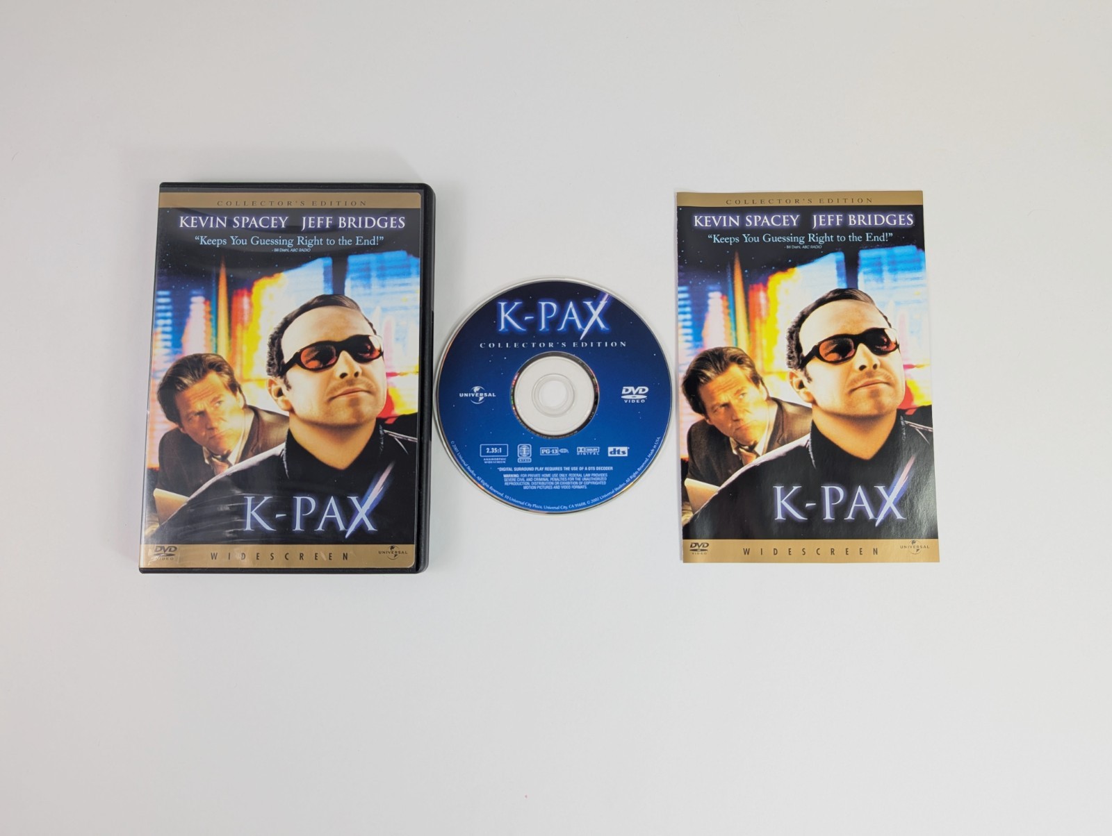 K-PAX DVD 2001 Science Fiction Drama Film Movie Widescreen