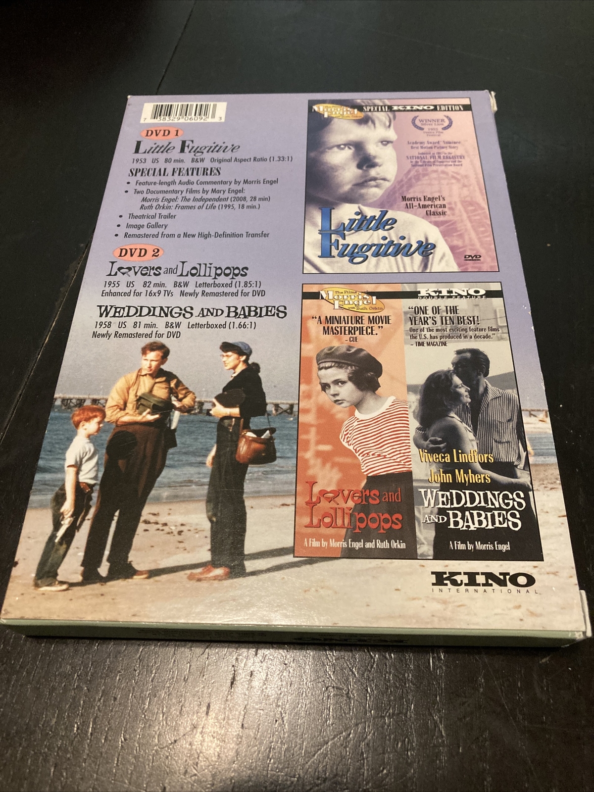 Morris Engel Weddings And Babies Little Fugitive Lovers & Lollipops KINO DVD OOP