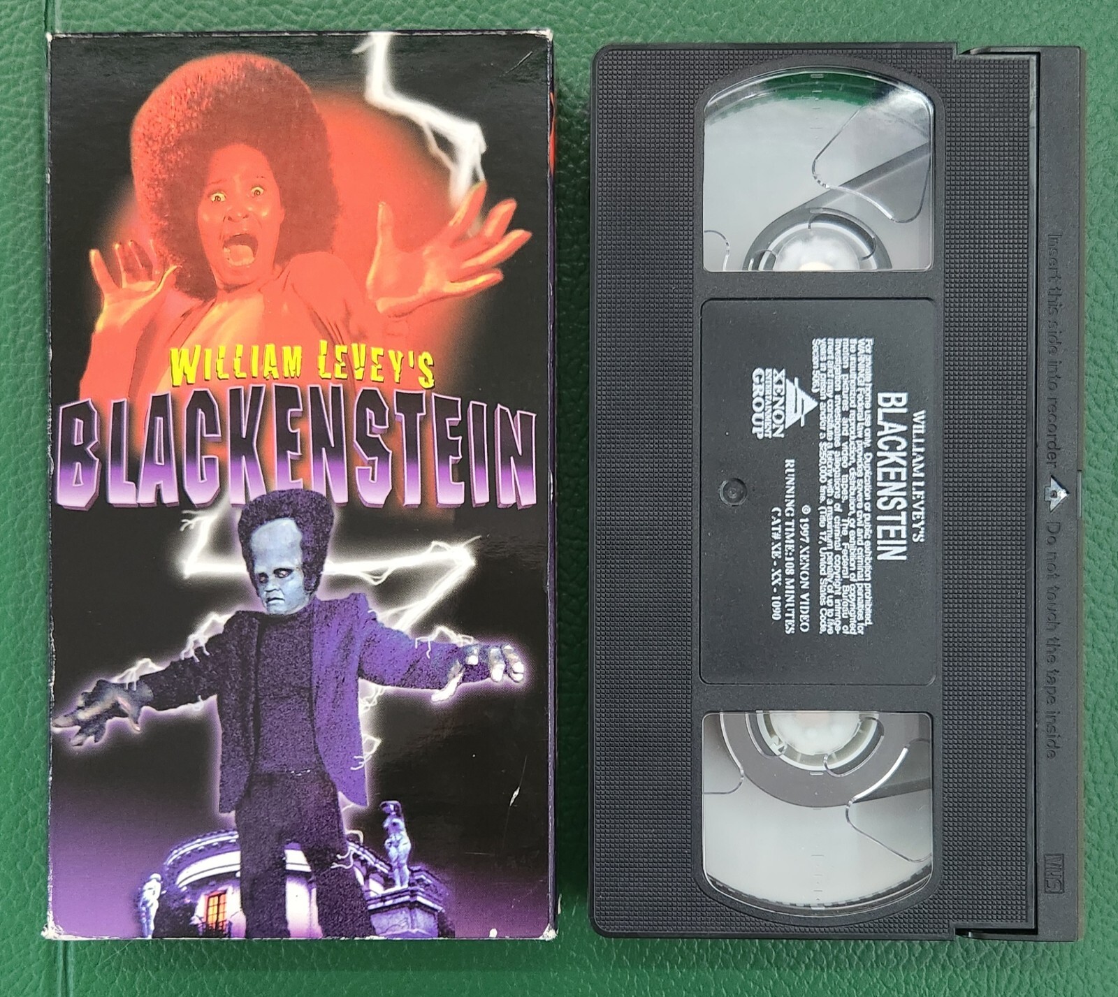 William Levey’s Cult Blackenstein VHS EP 1997 John Hart Ivory Stone Frankenstein