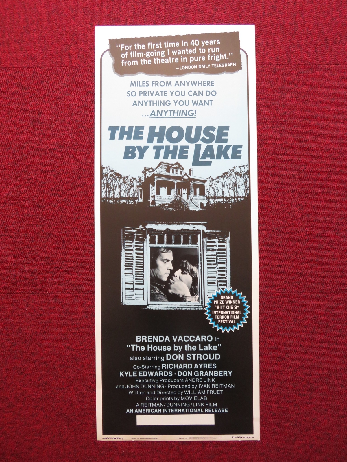 THE HOUSE BY THE LAKE US INSERT (14″x 36″) POSTER BRENDA VACCARO DON STROUD 1976