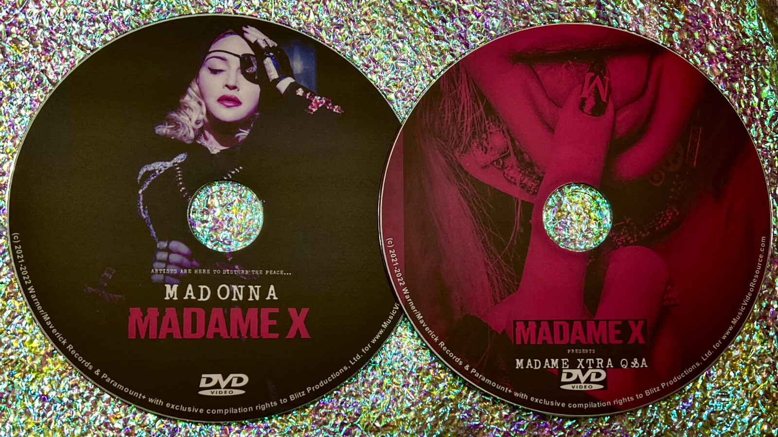 MADONNA Madame X DVD LIVE CONCERT FILM and MADAME XTRA Q&A 2 DVD Set USA SELLER