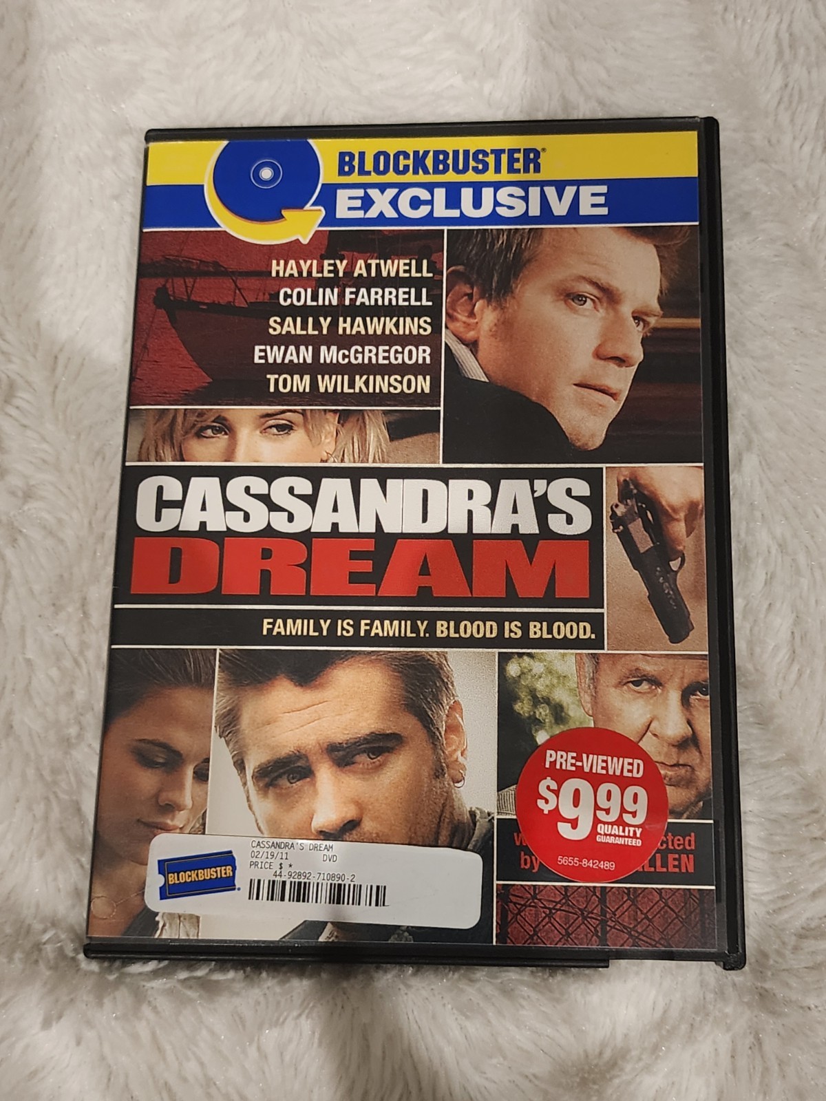 Cassandra’s Dream – DVD Rare Blockbuster Exclusive Widescreen Woody Allen