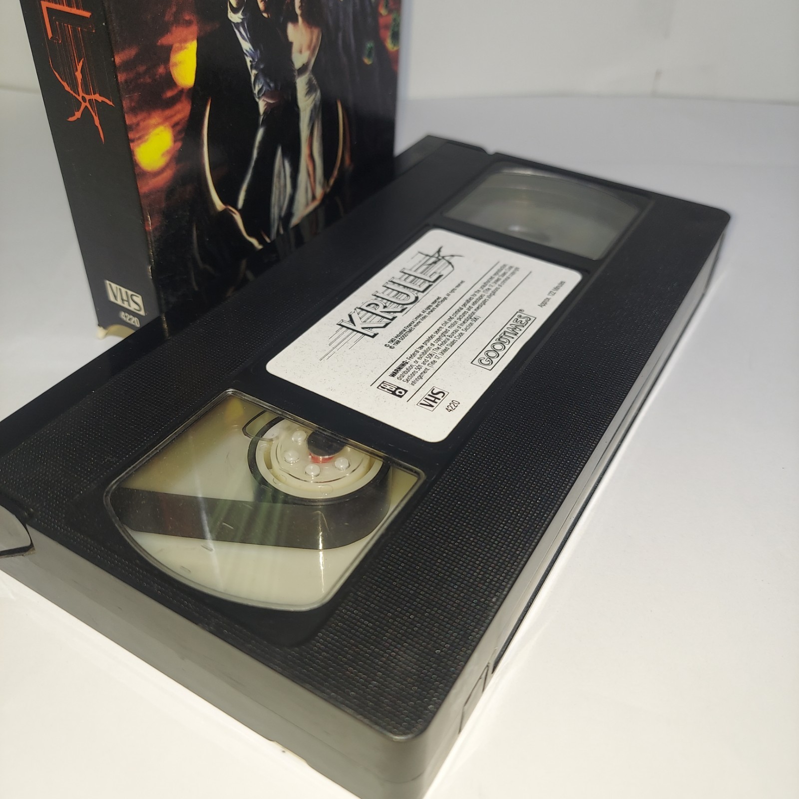 Krull VHS Tape 1988 Sci Fi Horror Movie Cult Classic Aliens Outer space GUC