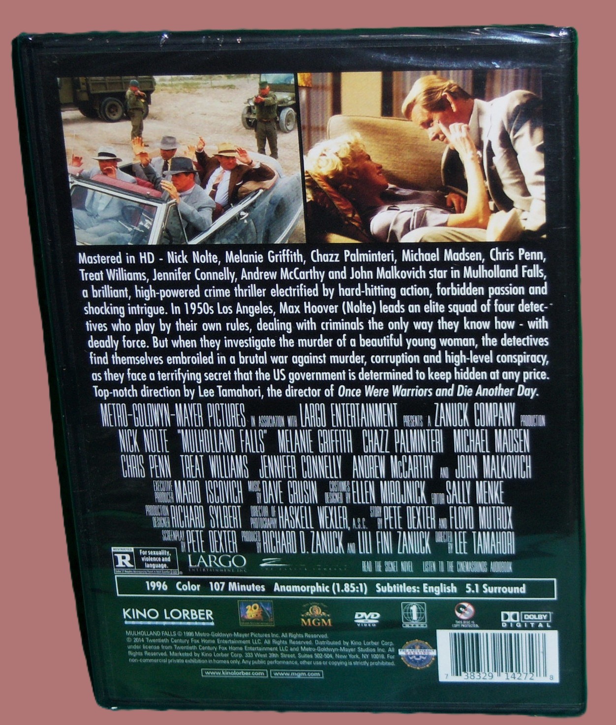 NEW RARE OOP KINO LORBER NICK NOLTE MELANIE GRIFFITH MULHOLLAND FALLS DVD 1996