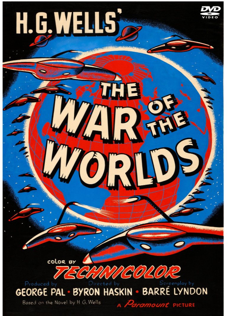 WAR of the WORLDS 1953 DVD Sci-Fi Color Classic Gene Barry Ann Robinson