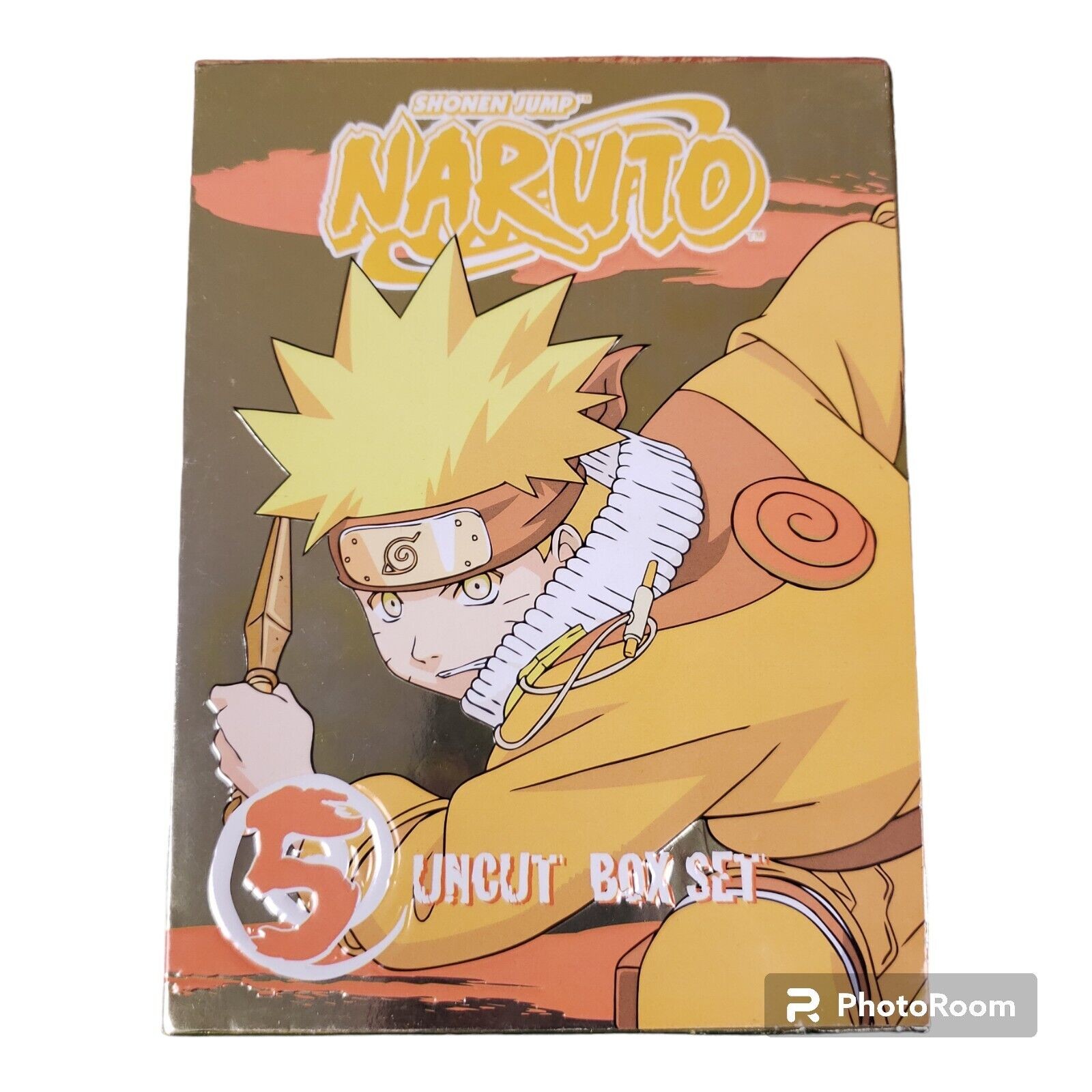 Shonen Jump Naruto Uncut Box Set Volume 2007 5 DVD 3-Disc Set Anime Series READ