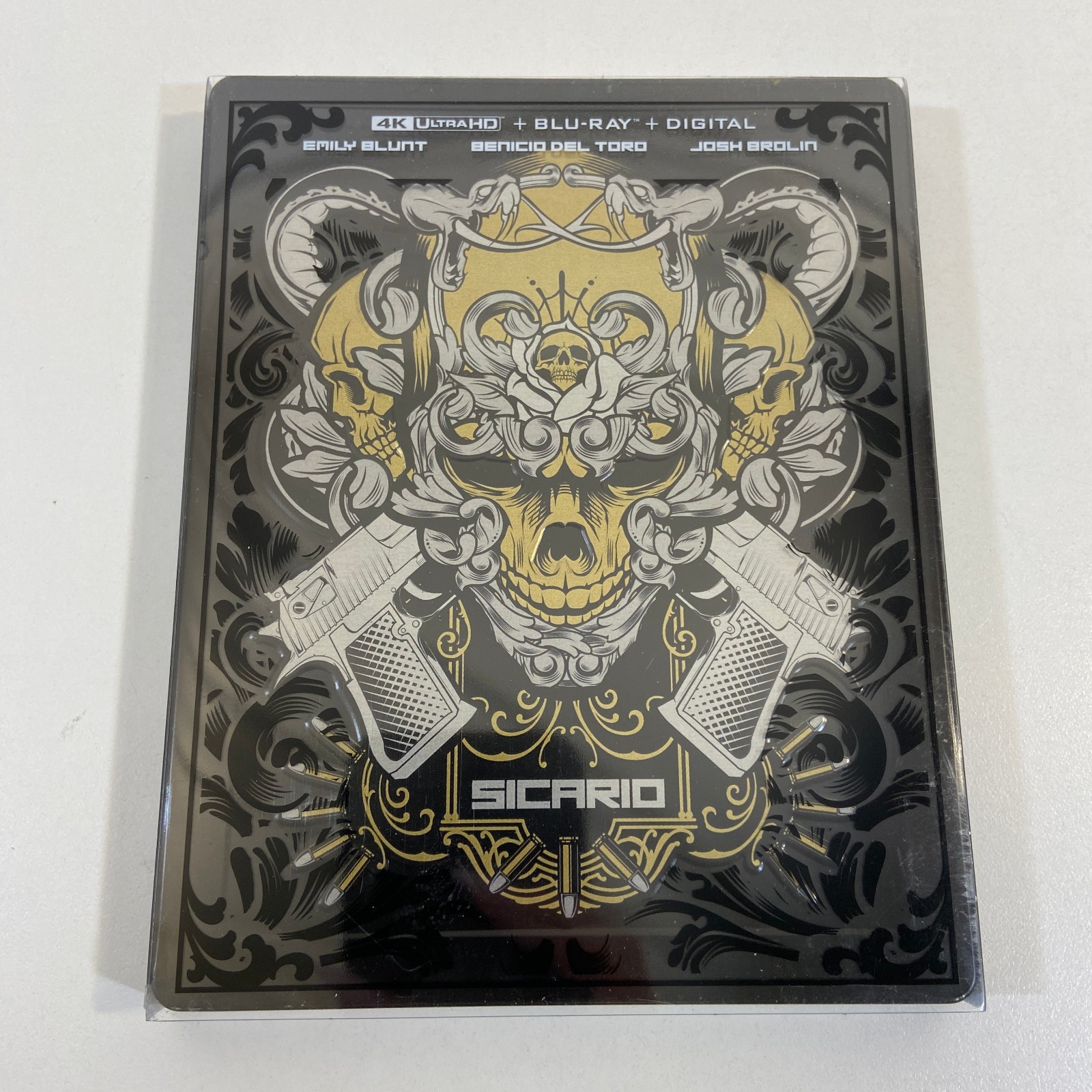 Sicario Steelbook 4K UHD Blu Ray Emily Blunt Benicio Del Toro Josh Brolin Action