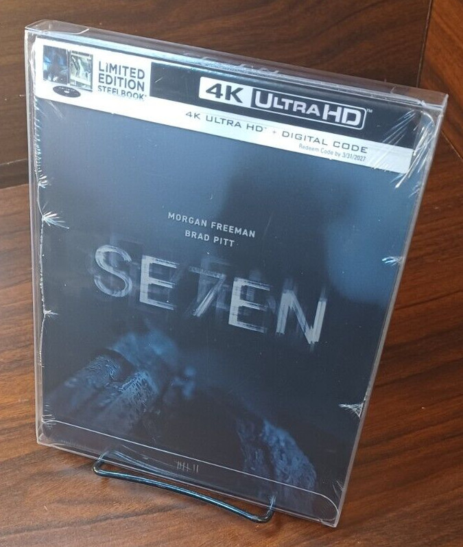 Seven (1995) 4K Steelbook-NEW-PROTECTIVE SLEEVE – Free Box Shipping w/Tracking