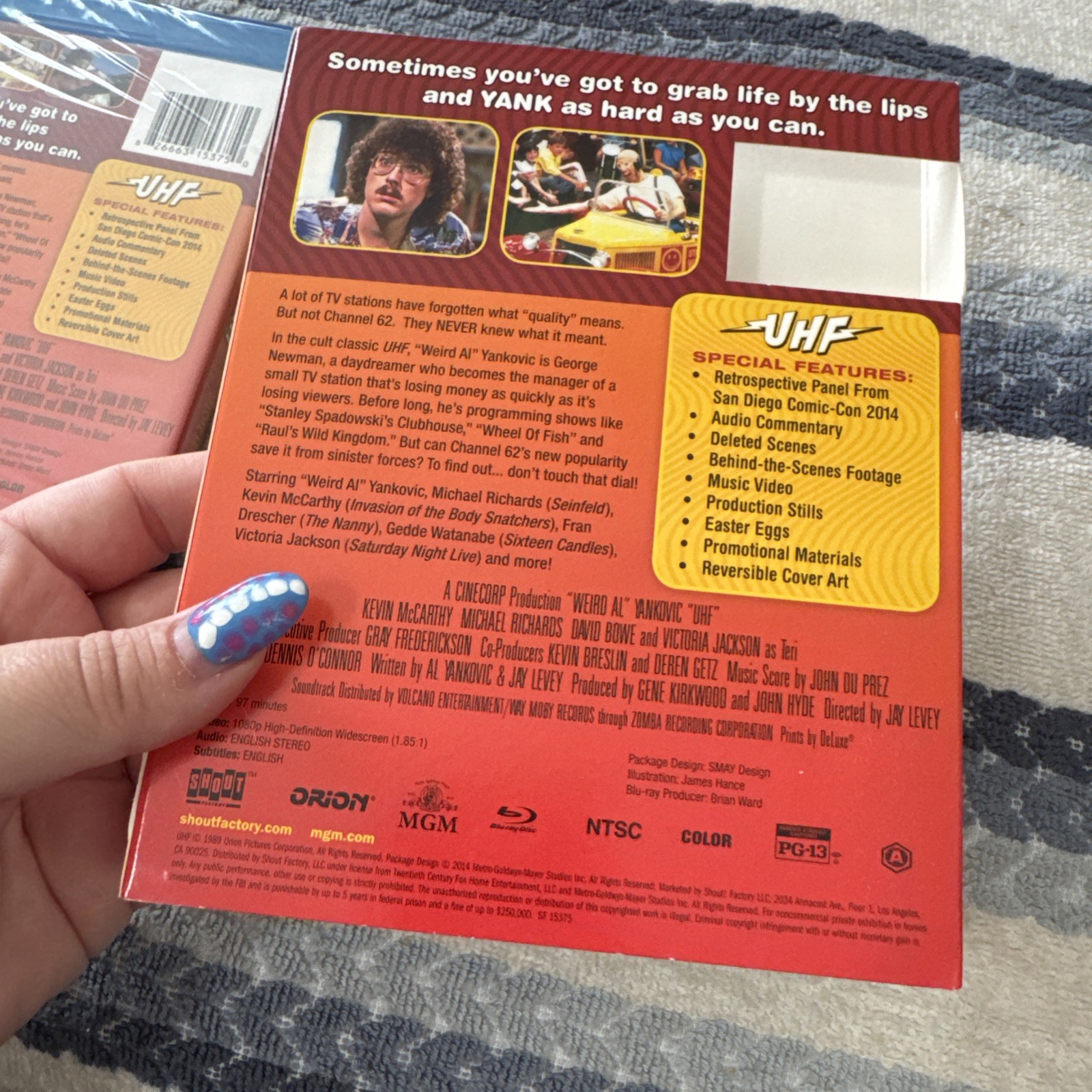 NEW** UHF 25Th Anniversary Edition Blu-Ray SHOUT FACTORY. W~ OOP SLIP !!