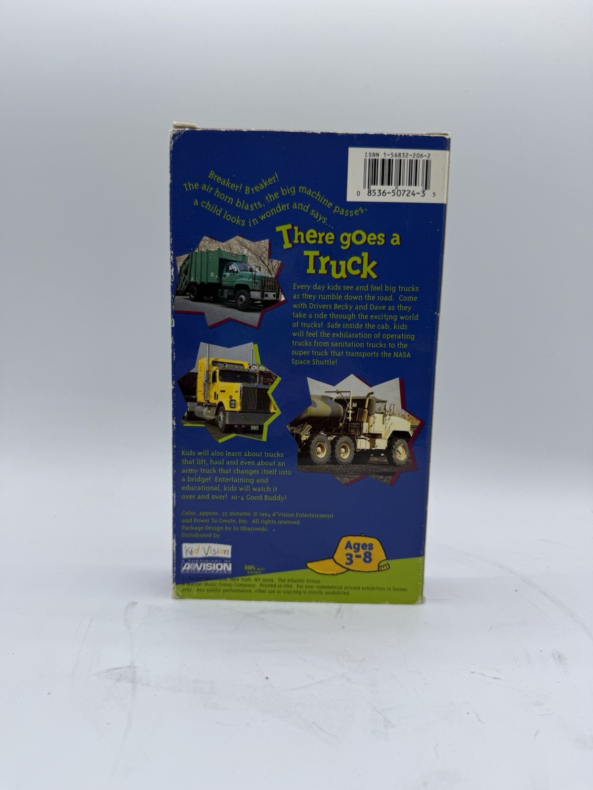 There Goes a Truck VHS 1994 KidVision Live Action Big Rigs