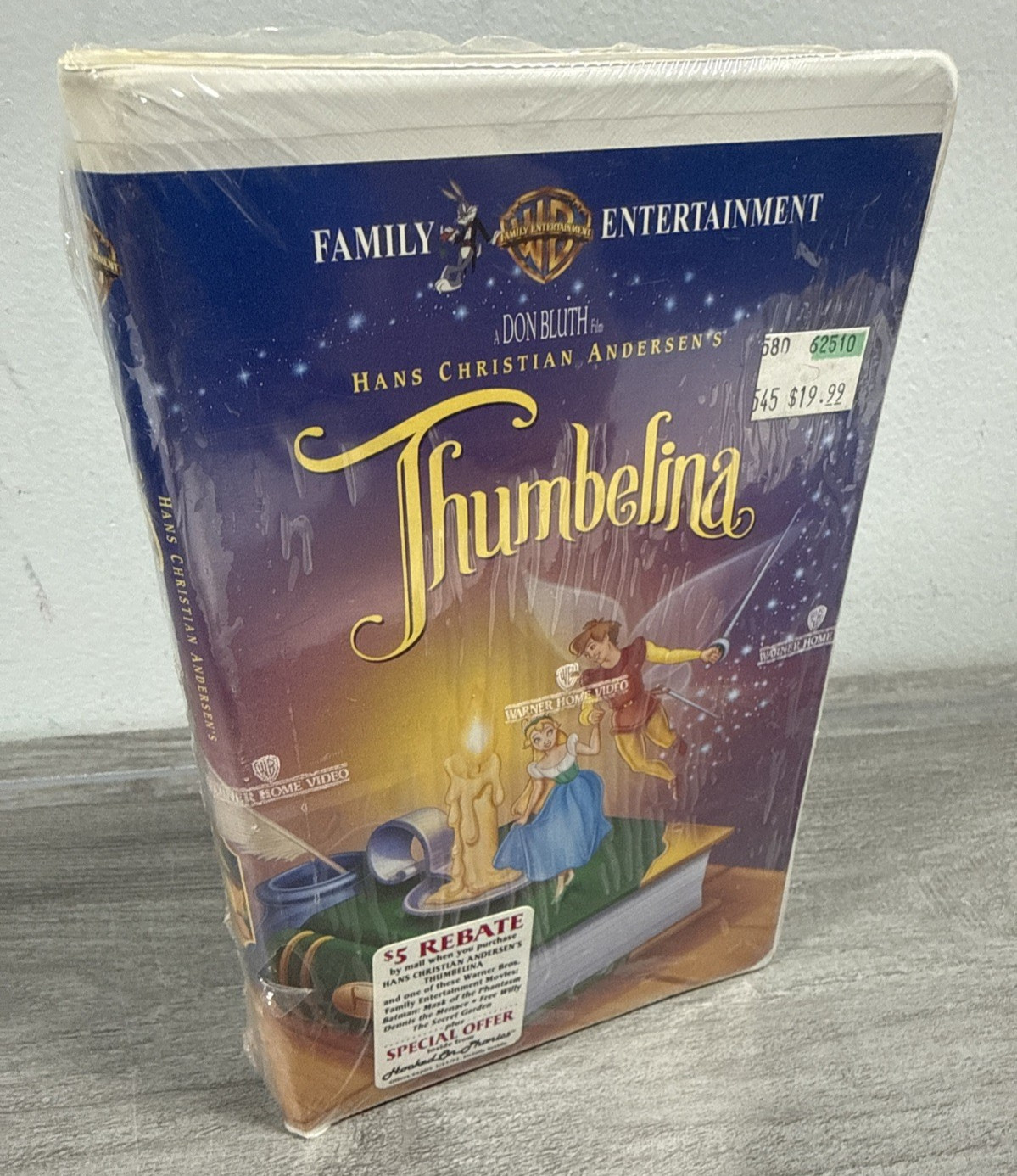 Thumbelina VHS – Factory Sealed Physical Media NEW OLD STOCK Movie Tape