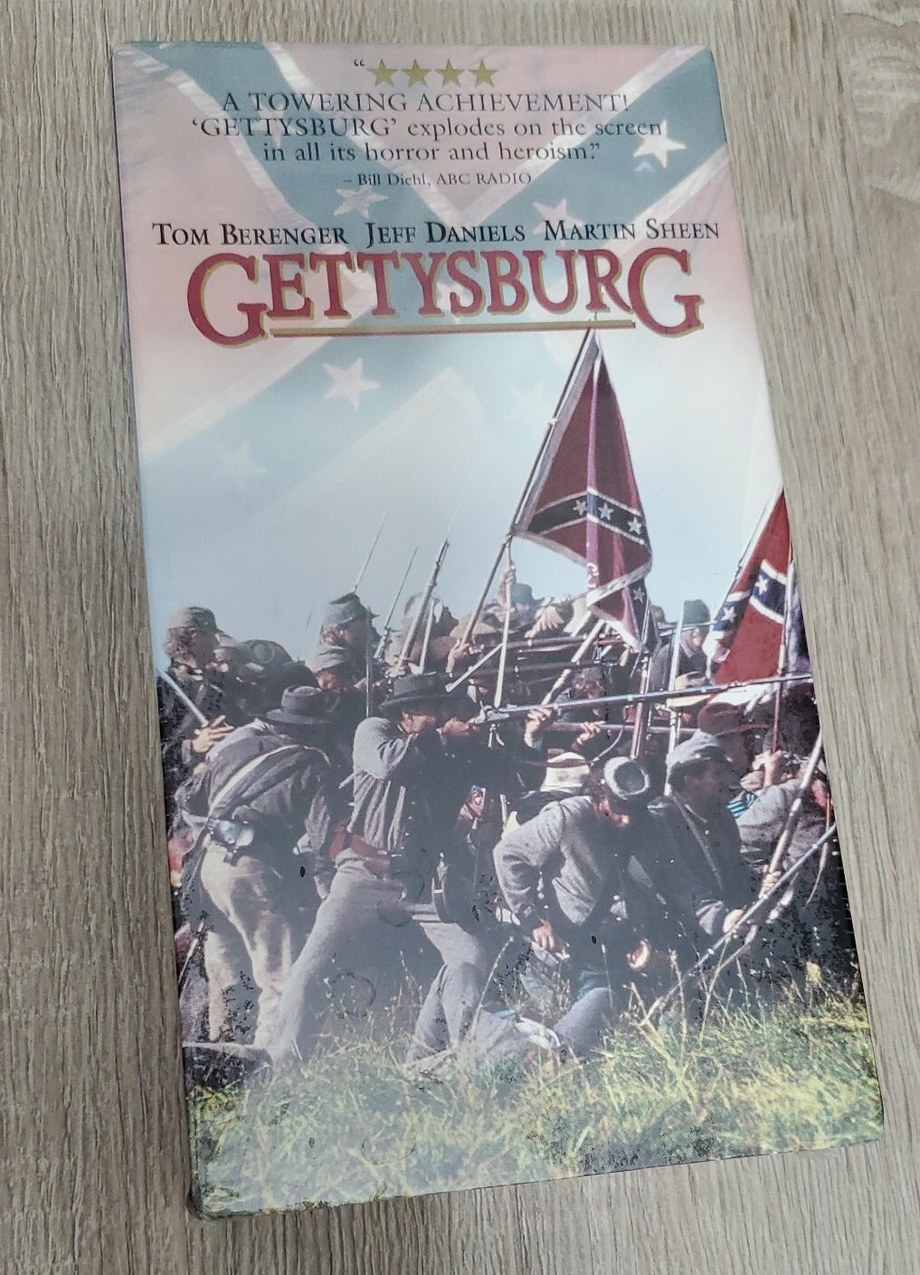 NIP! Civil War ~Gettysburg~ VHS Movie, starring Martin Sheen as Robert E Lee