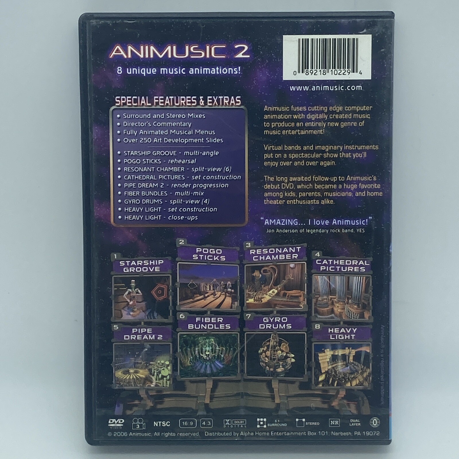 “Animusic 2” DVD OOP 2006 PBS Computer Animation Video Album Digital Music