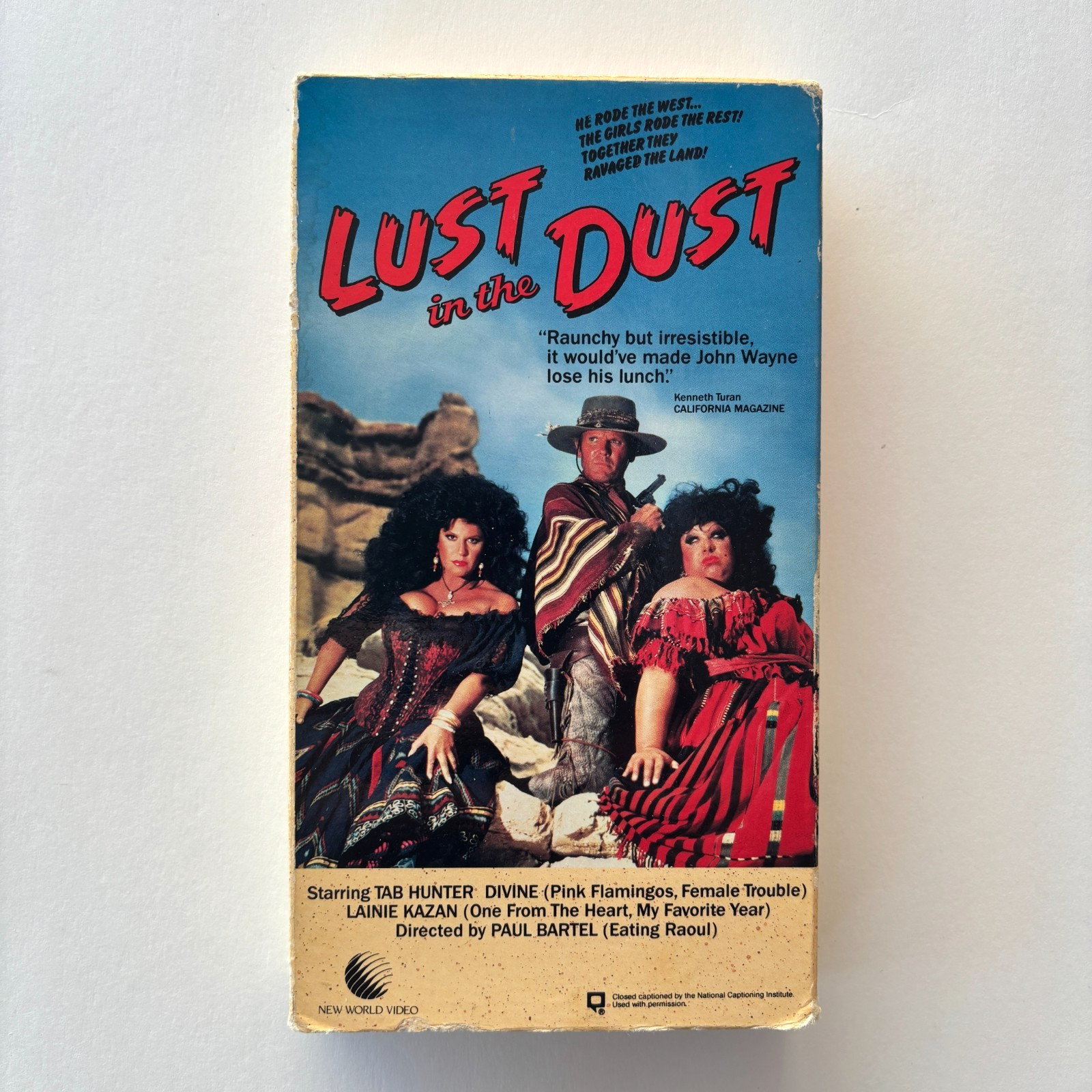 Lust in the Dust (VHS) 1984 – Divine, Tab Hunter, Paul Bartel – TESTED!