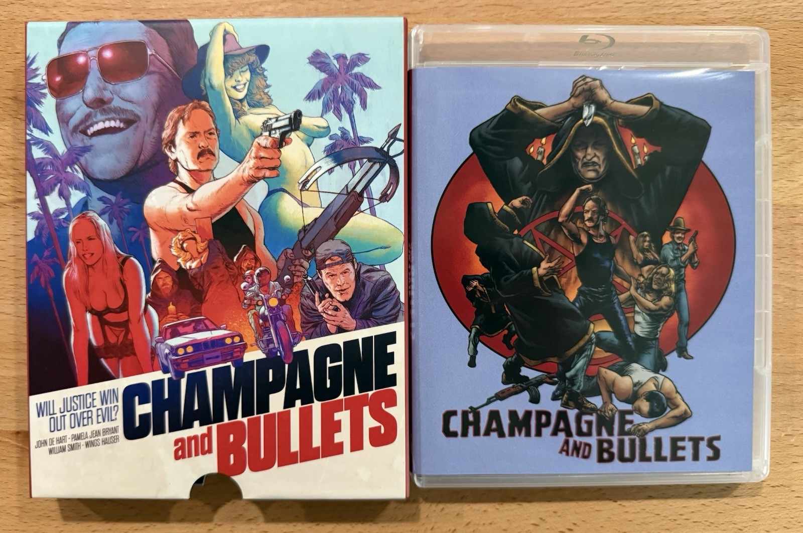 Champagne and Bullets (1993) Blu-ray w/OOP Slipcover & Poster Vinegar Syndrome