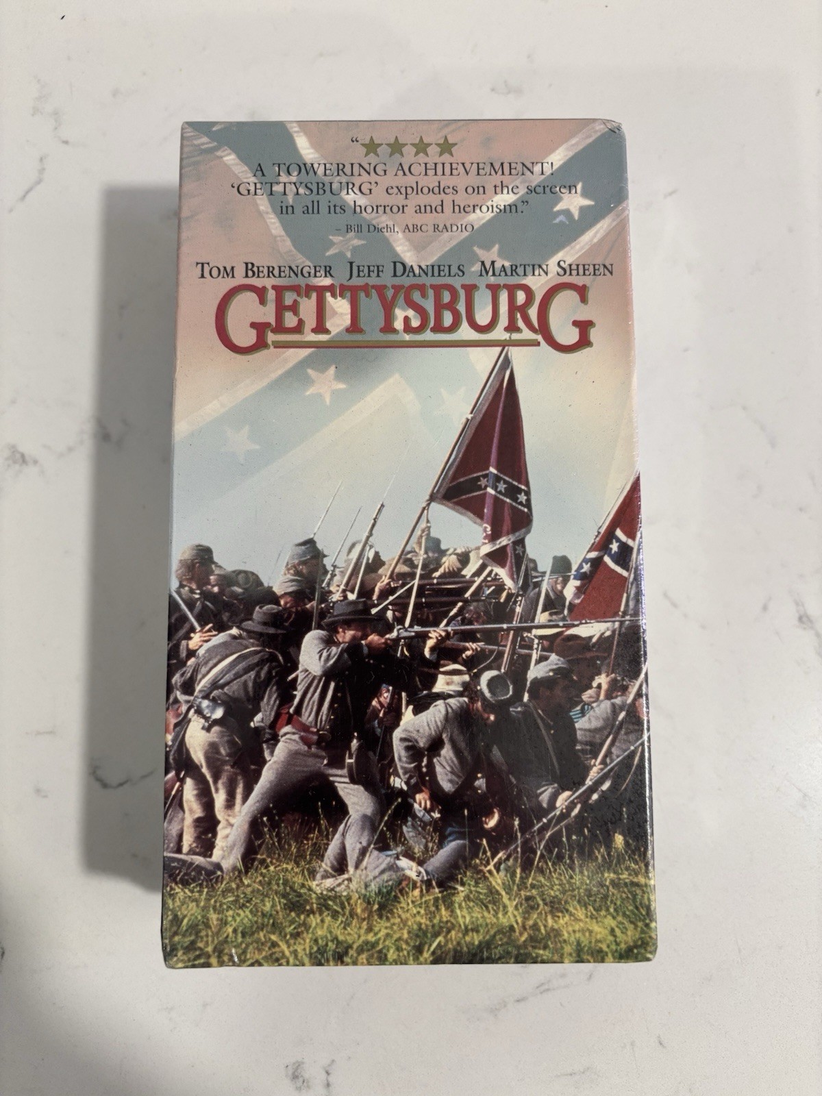 Gettysburg (VHS 1994) 2 Tape Set Factory Sealed W/ Watermark Martin Sheen