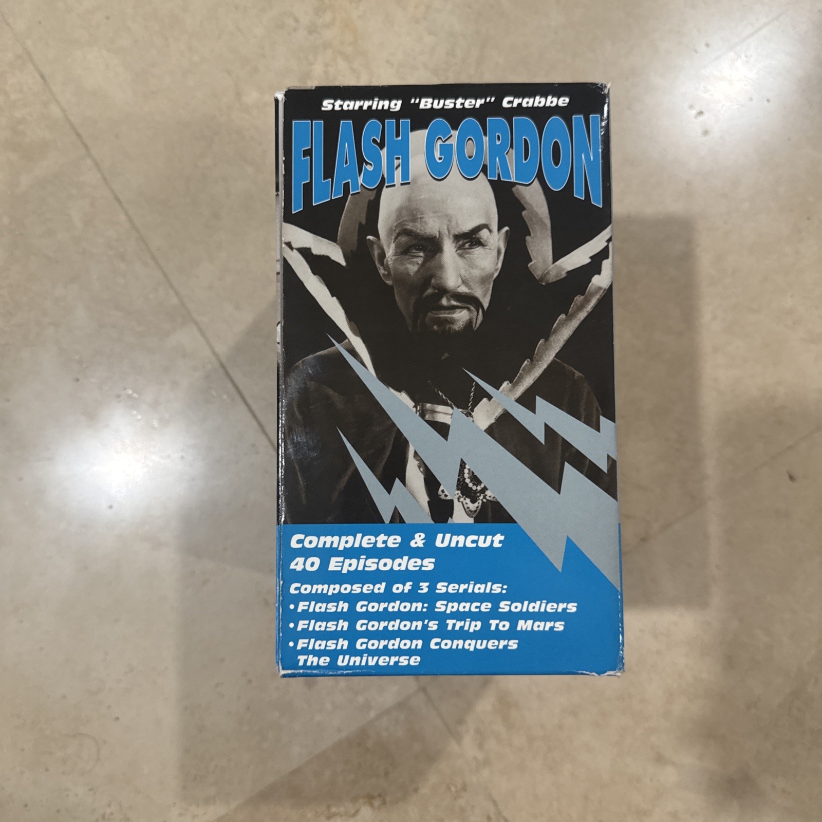 FLASH GORDON VHS BOX SET 6 TAPE 40 EPISODE UNCUT VINTAGE TELEVISION